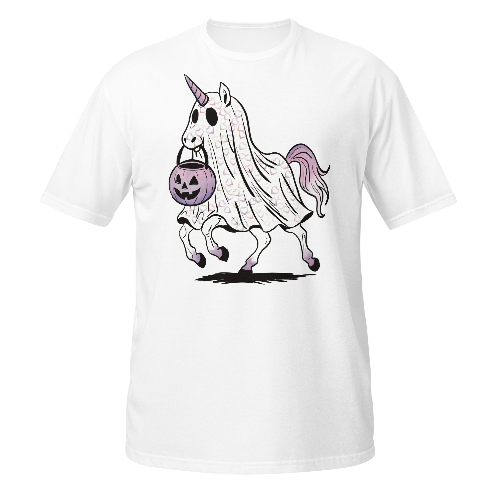 Unicorn with Purple Halloween Short-Sleeve Unisex T-Shirt - Image 16