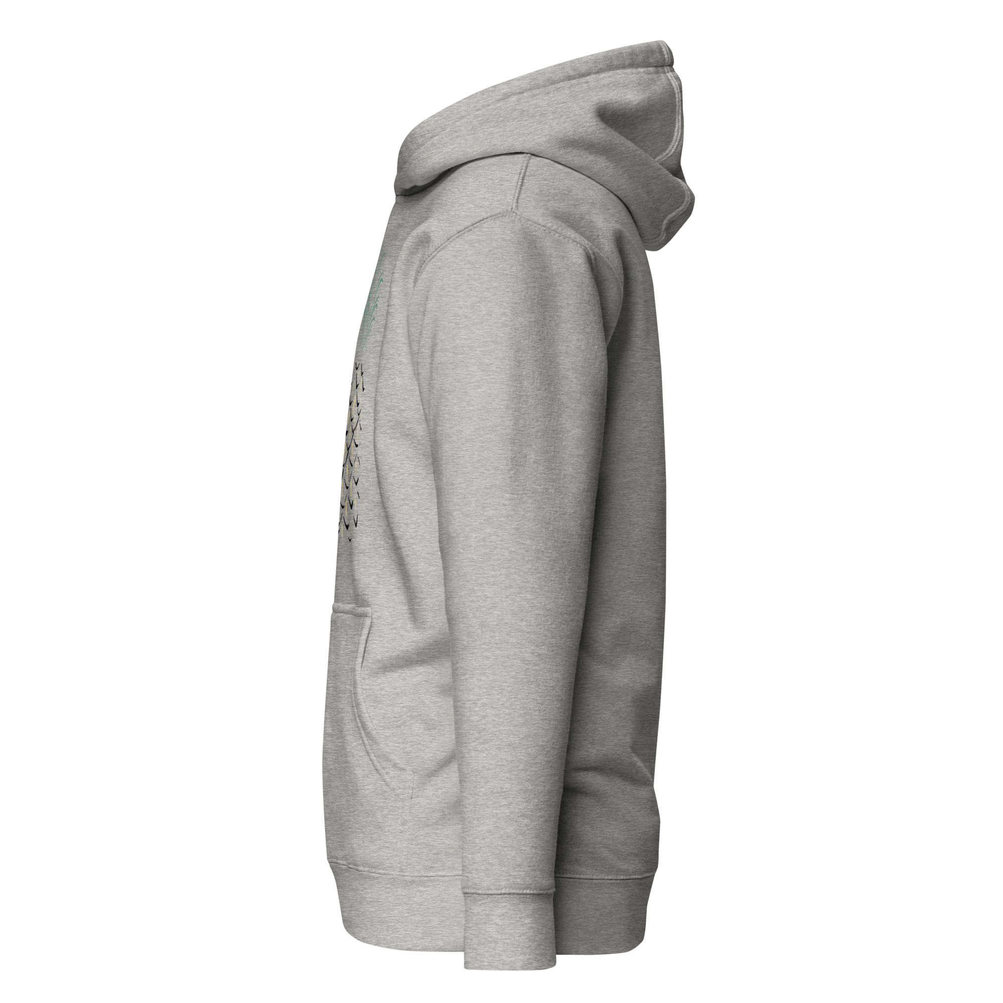 Pineapple Abstract Art Unisex Hoodie - Image 9