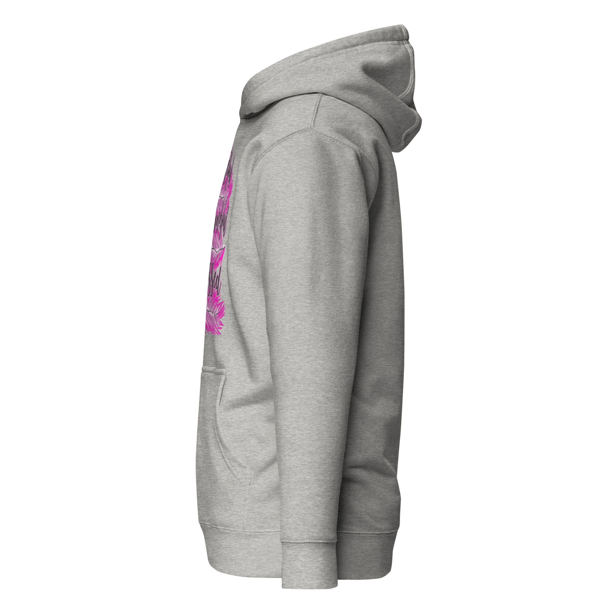 Grateful Thankful Blessed Pink Feathers Unisex Hoodie - Image 7