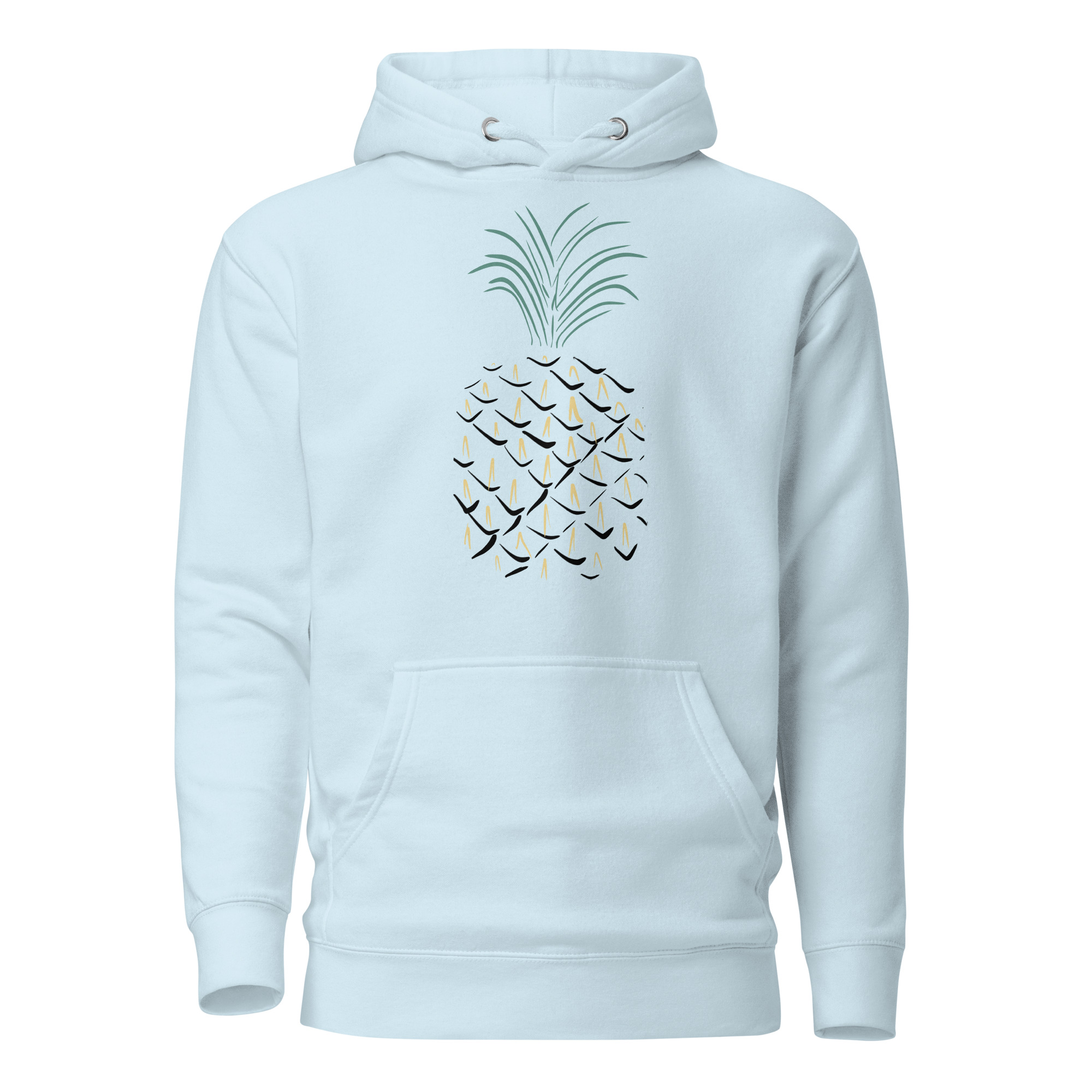 Pineapple Abstract Art Unisex Hoodie - Image 2