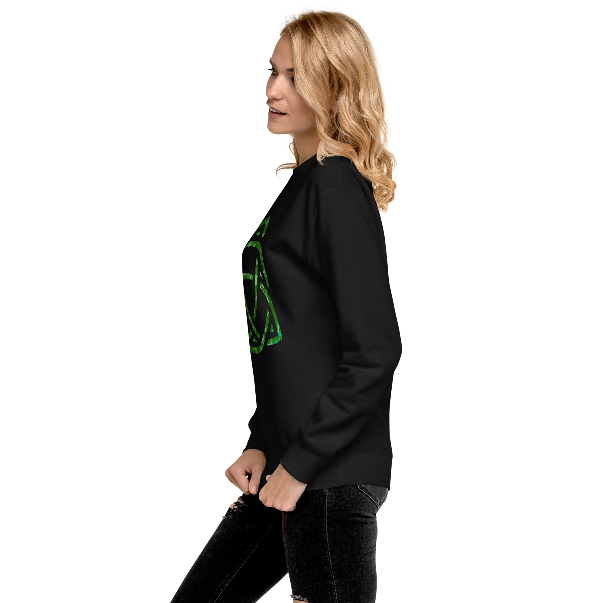 Celtic Knot Triquetra Unisex Premium Sweatshirt - Image 57