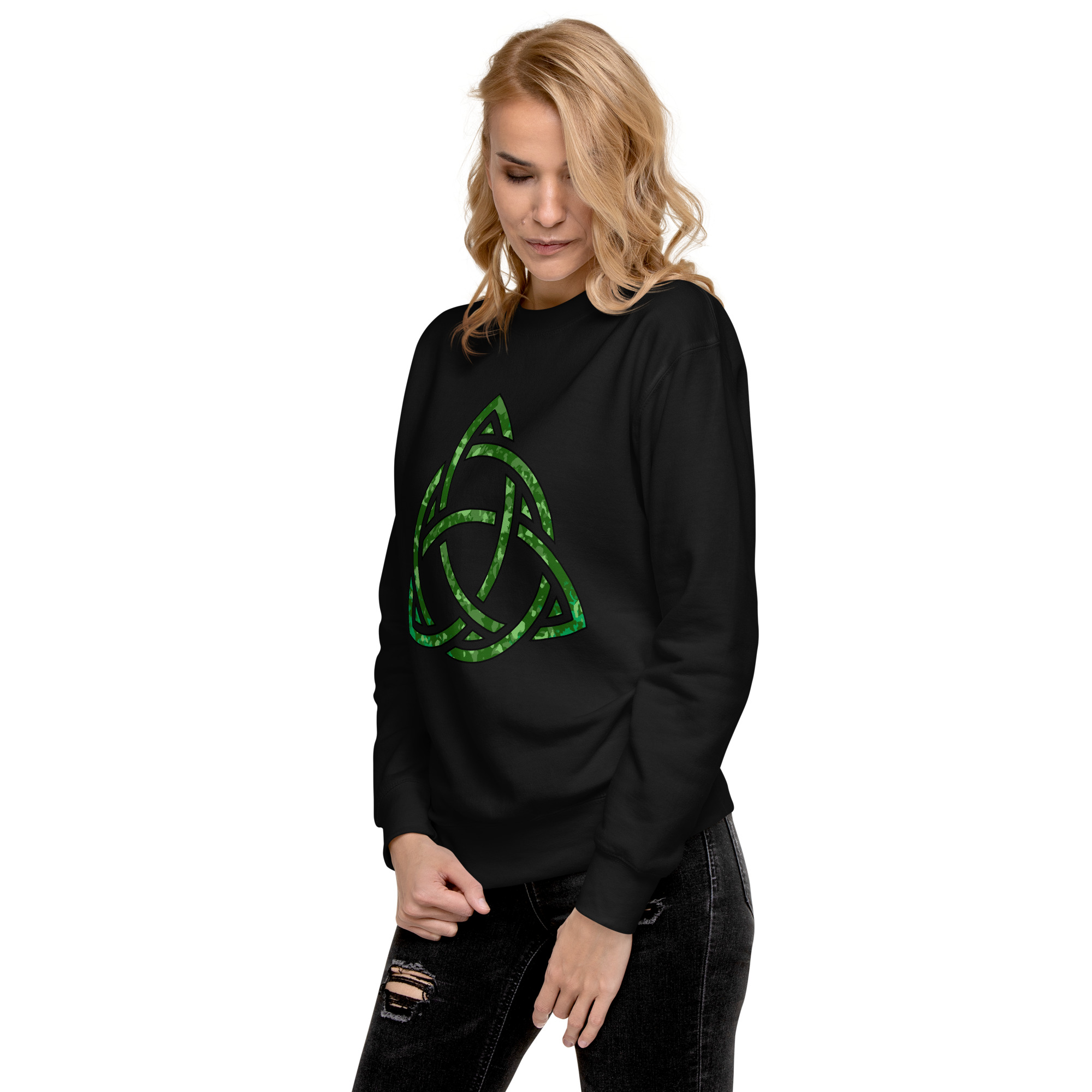 Celtic Knot Triquetra Unisex Premium Sweatshirt - Image 65