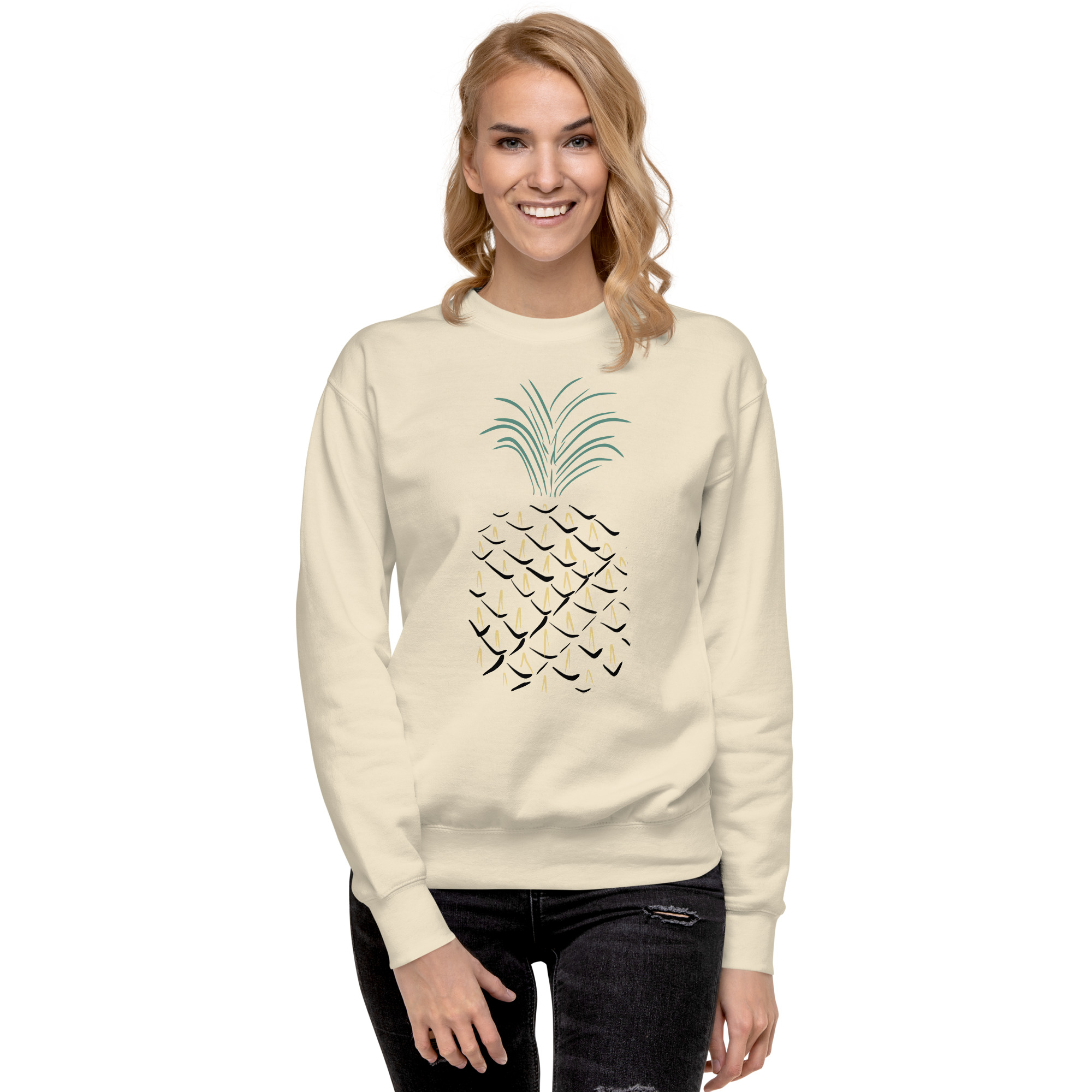 Pineapple Abstract Art Unisex Premium Sweatshirt - Image 21