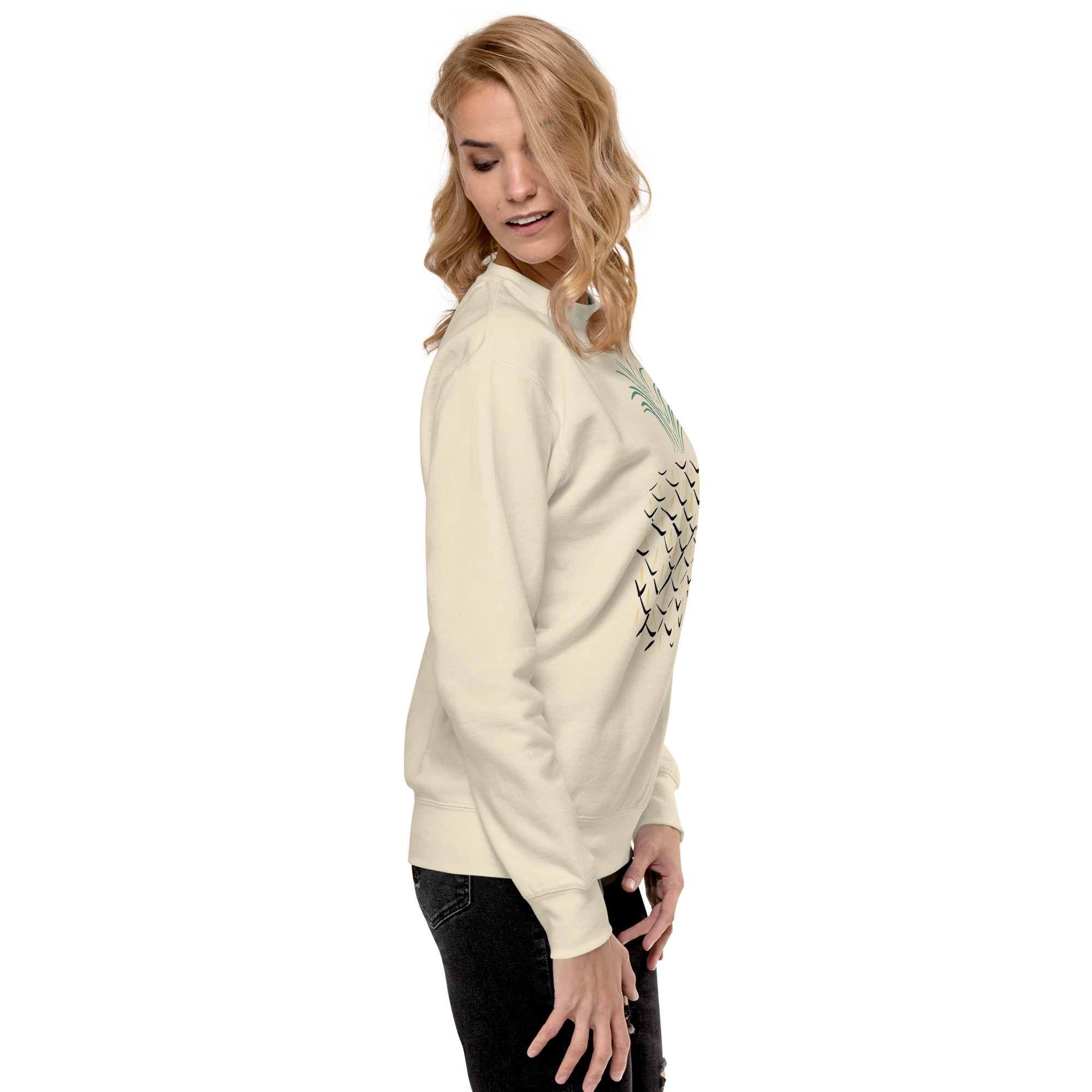 Pineapple Abstract Art Unisex Premium Sweatshirt - Image 29