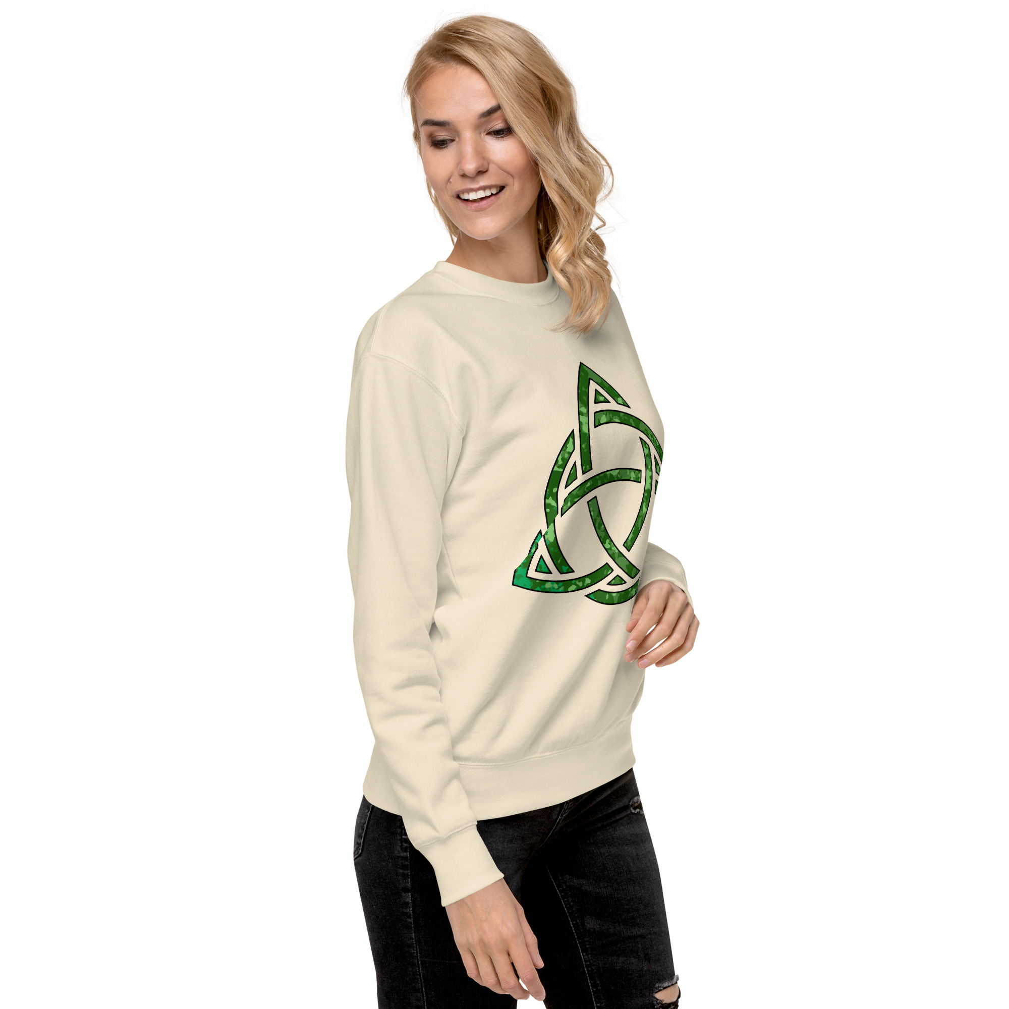 Celtic Knot Triquetra Unisex Premium Sweatshirt - Image 87