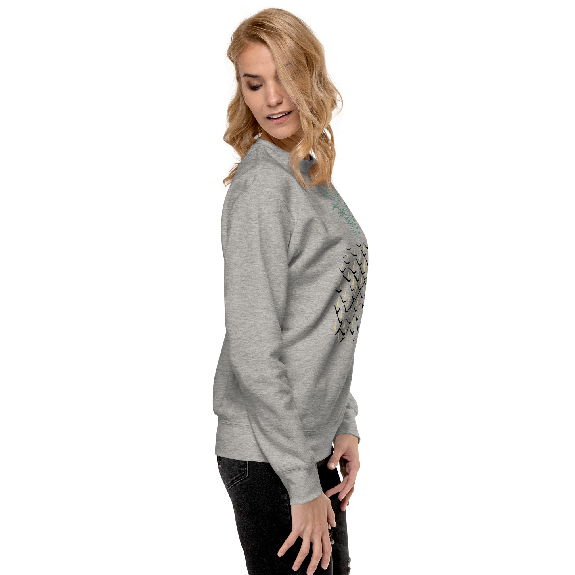 Pineapple Abstract Art Unisex Premium Sweatshirt - Image 28
