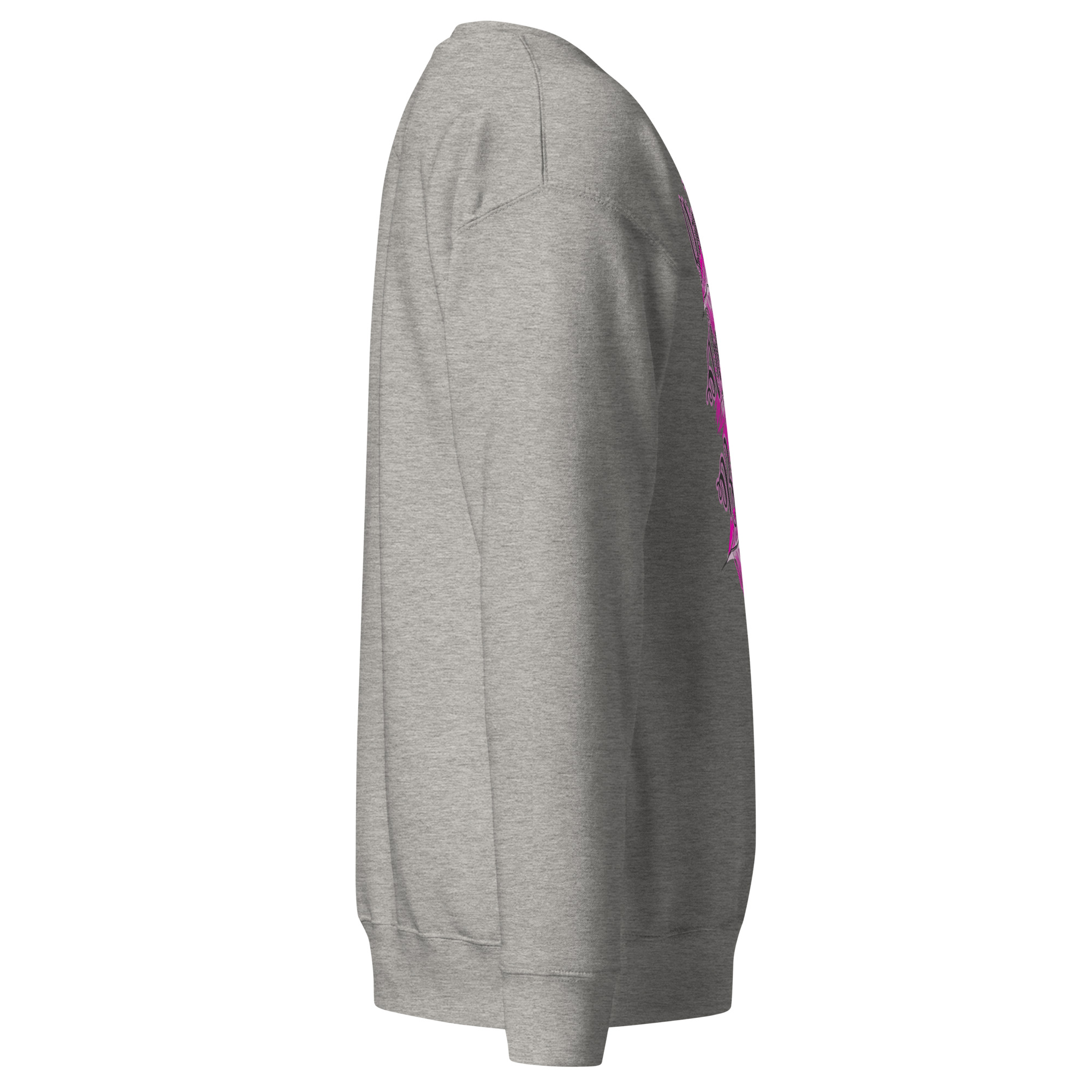 Grateful Thankful Blessed Pink Feathers Unisex Premium Sweatshirt - Image 8