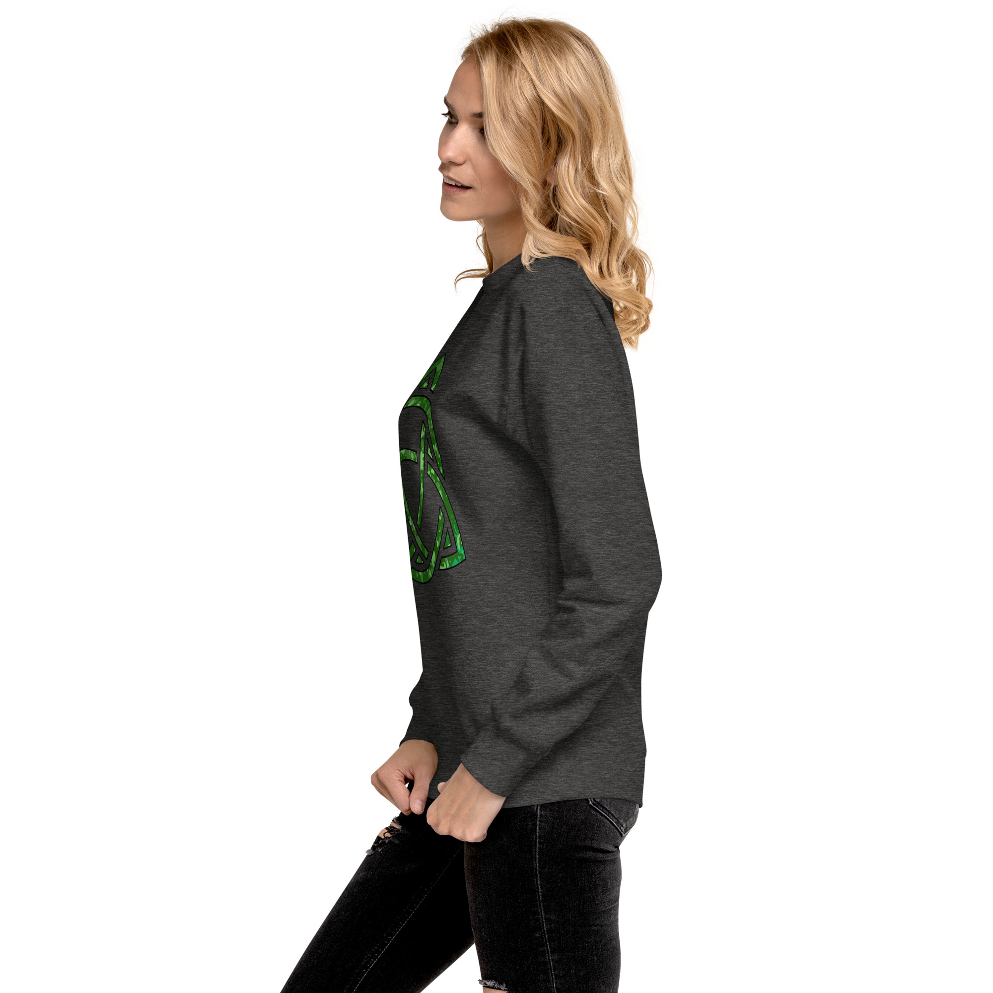 Celtic Knot Triquetra Unisex Premium Sweatshirt - Image 59