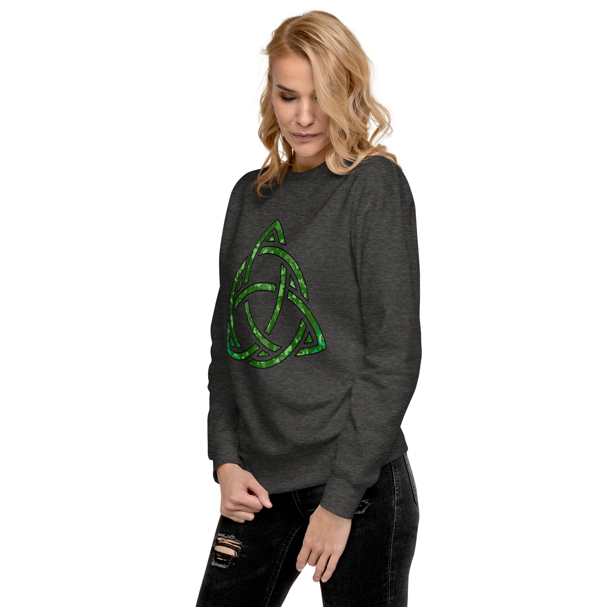 Celtic Knot Triquetra Unisex Premium Sweatshirt - Image 67