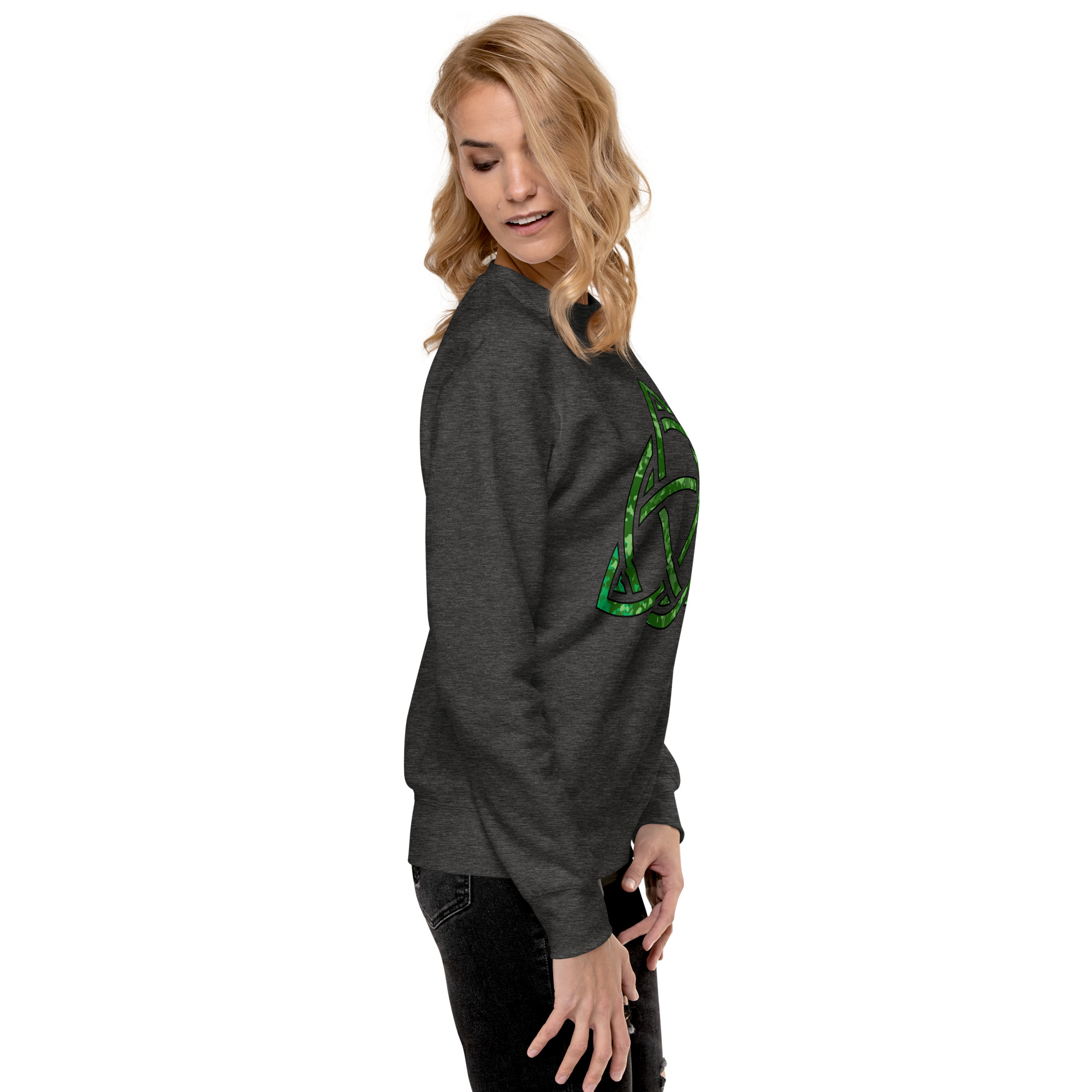 Celtic Knot Triquetra Unisex Premium Sweatshirt - Image 75