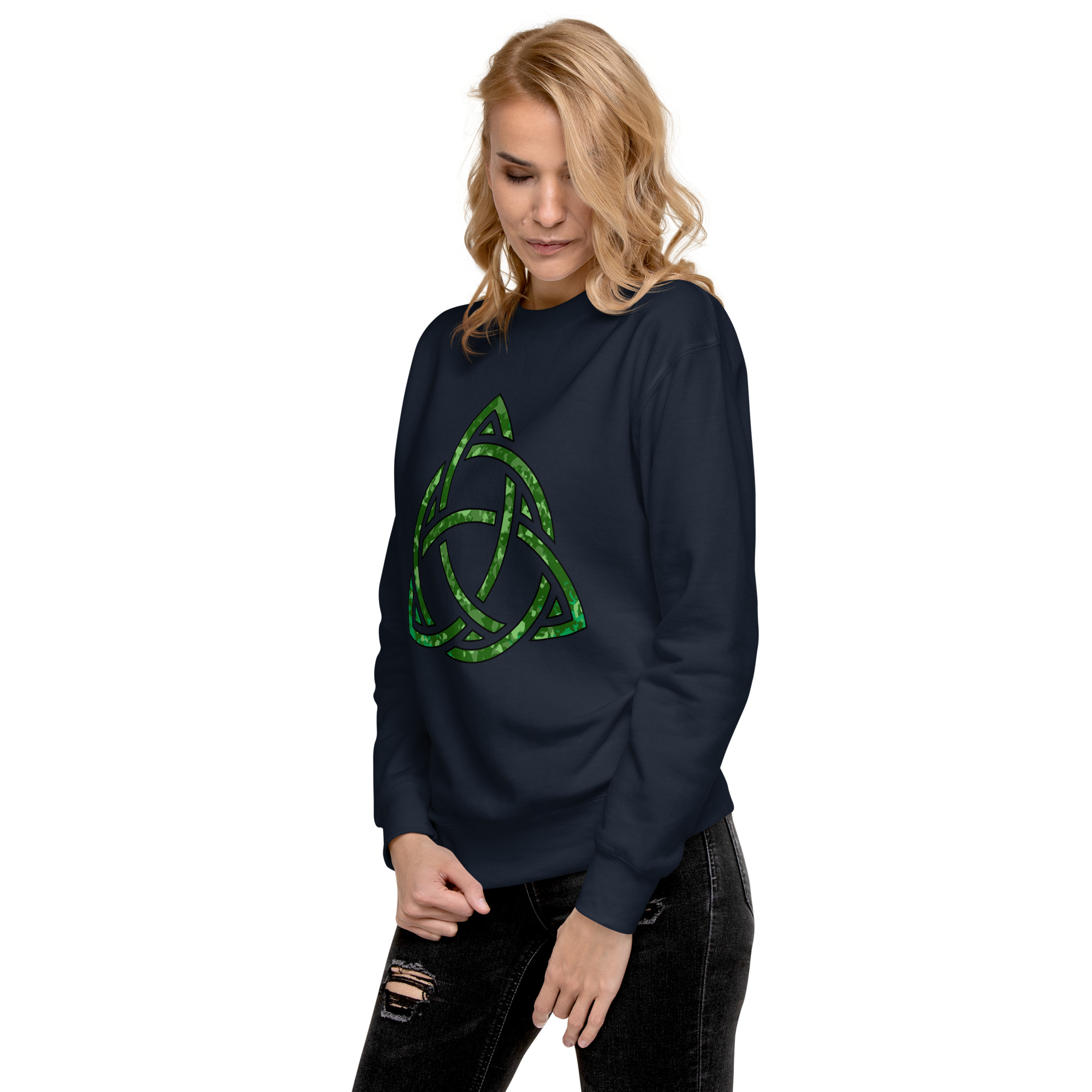 Celtic Knot Triquetra Unisex Premium Sweatshirt - Image 66