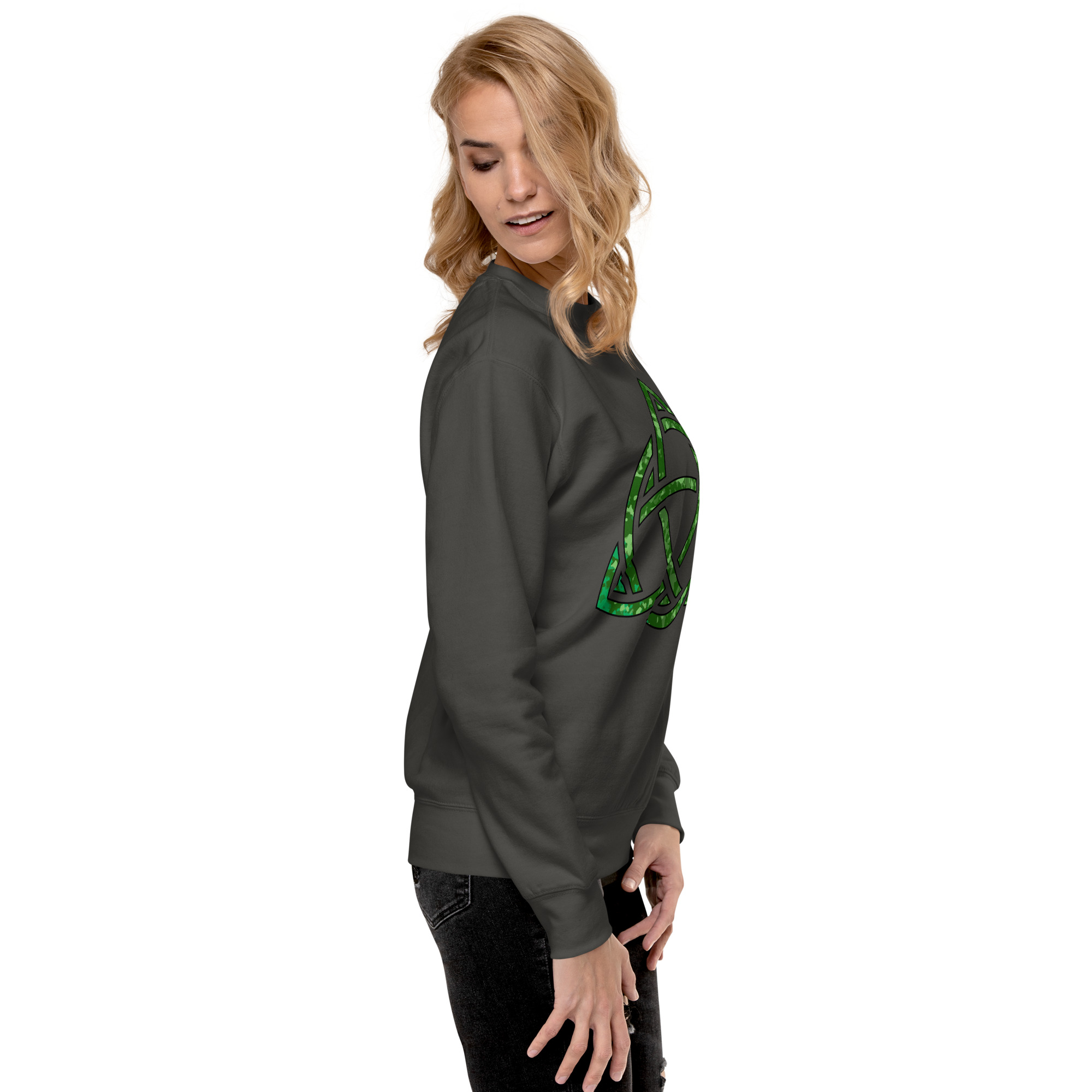 Celtic Knot Triquetra Unisex Premium Sweatshirt - Image 76