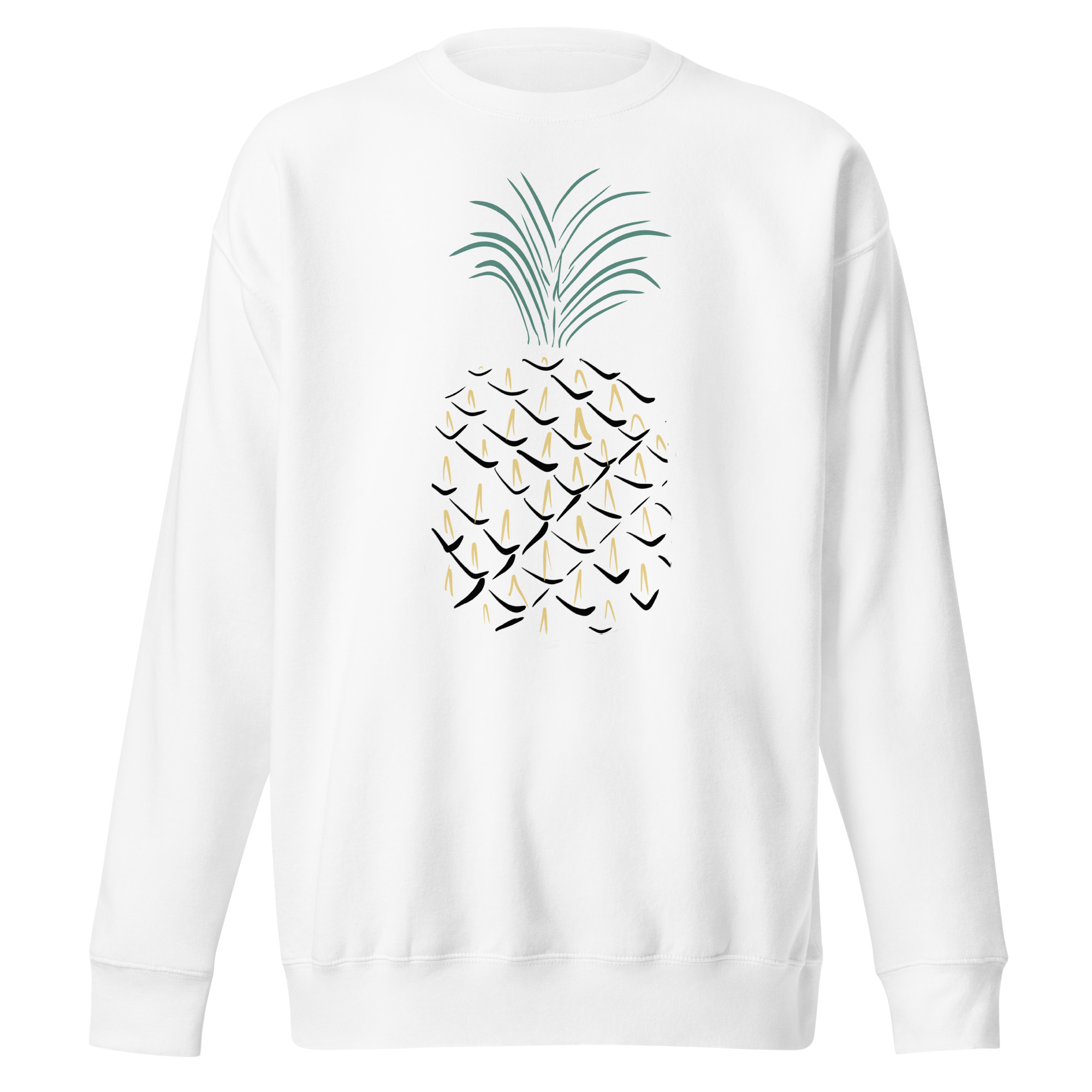 Pineapple Abstract Art Unisex Premium Sweatshirt - Image 13