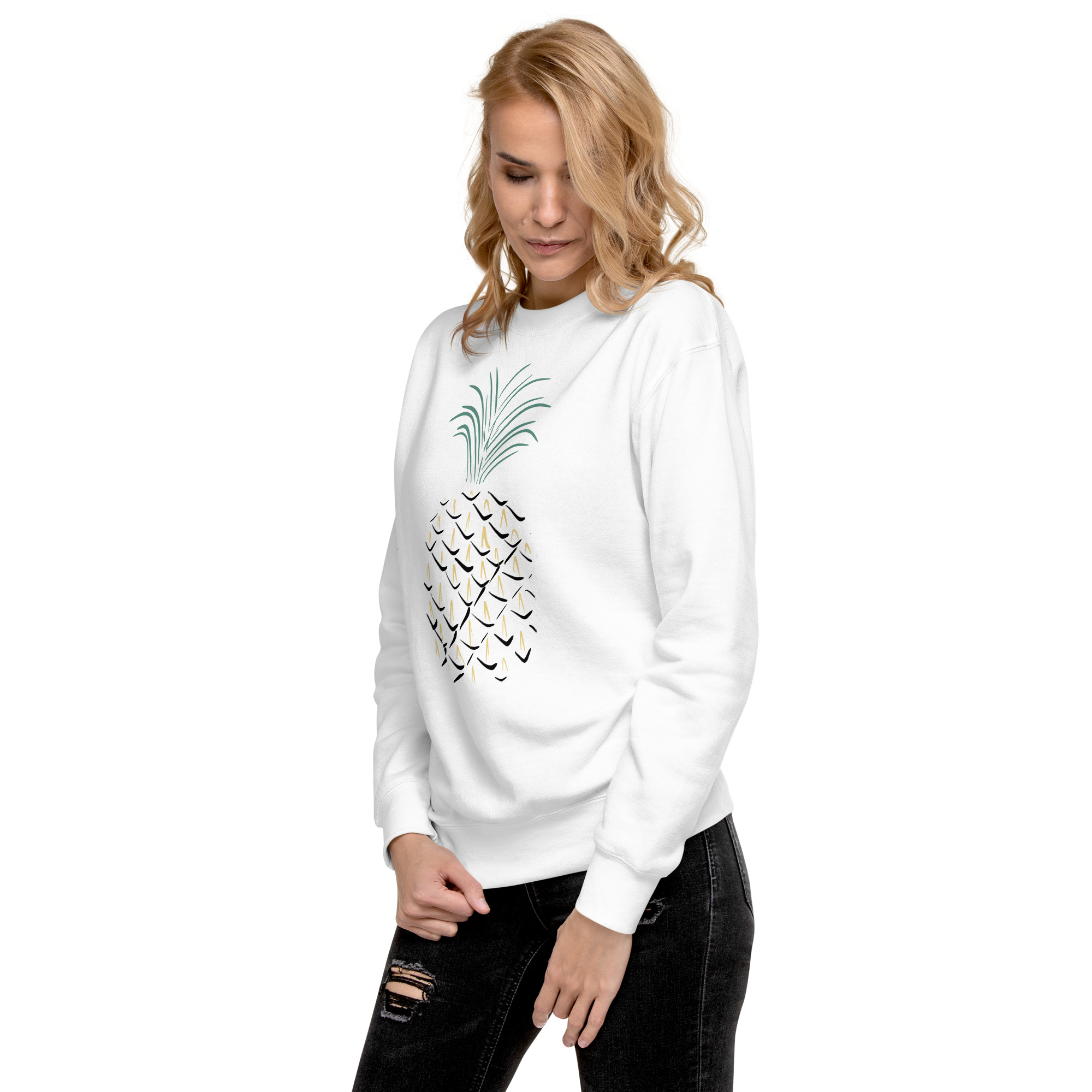 Pineapple Abstract Art Unisex Premium Sweatshirt - Image 27