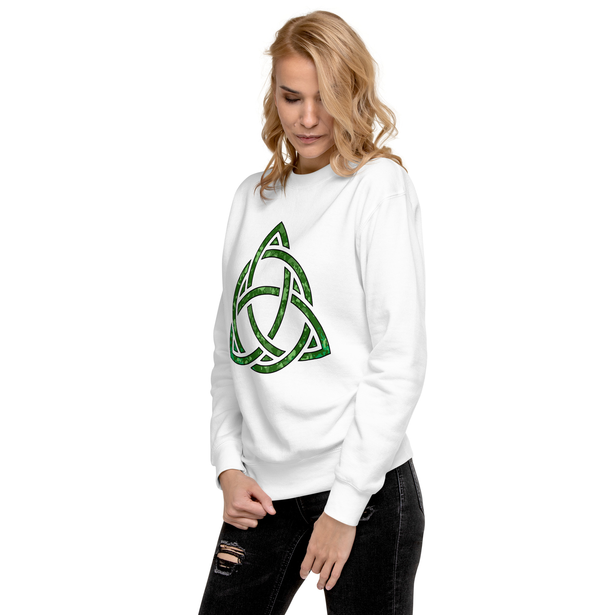 Celtic Knot Triquetra Unisex Premium Sweatshirt - Image 72