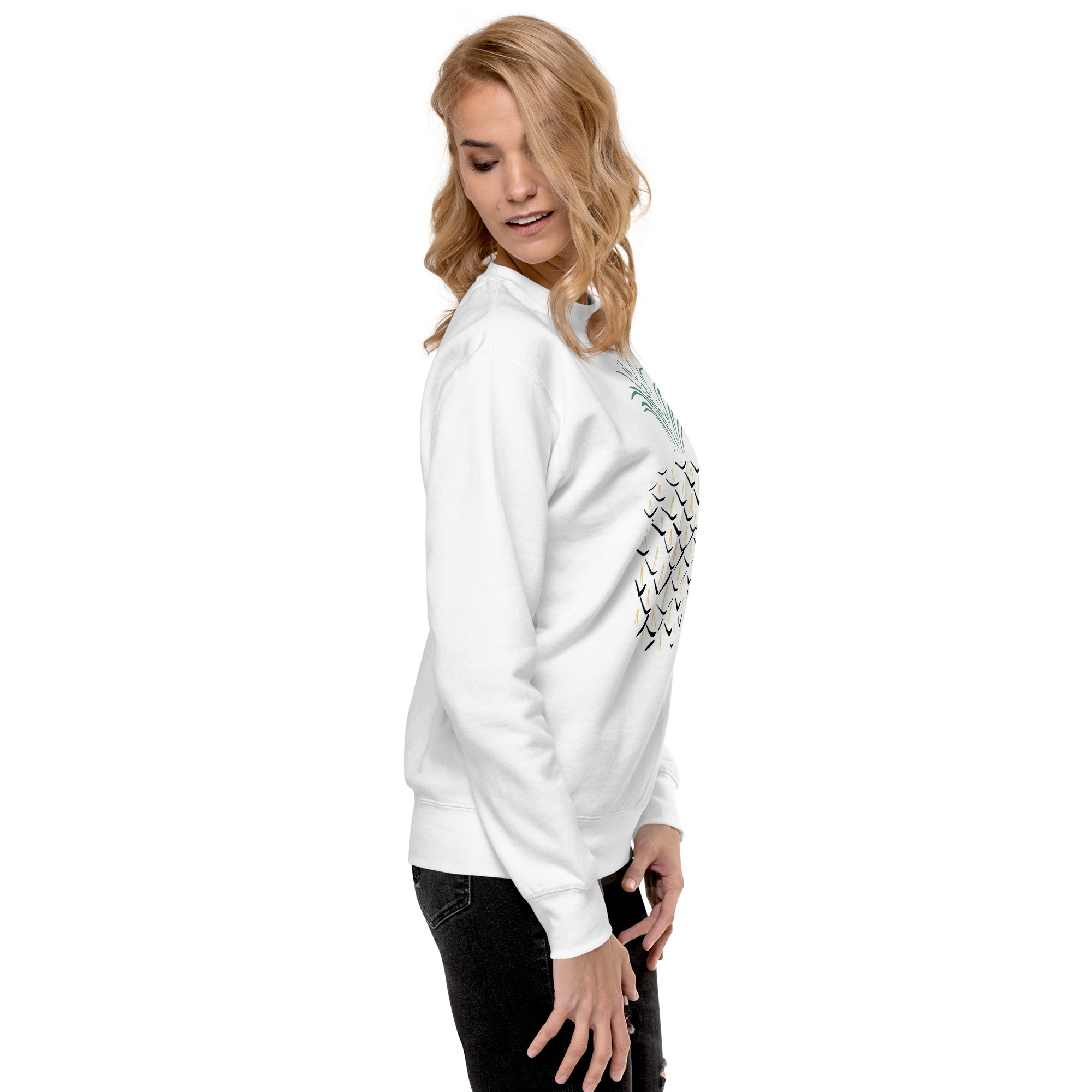 Pineapple Abstract Art Unisex Premium Sweatshirt - Image 30