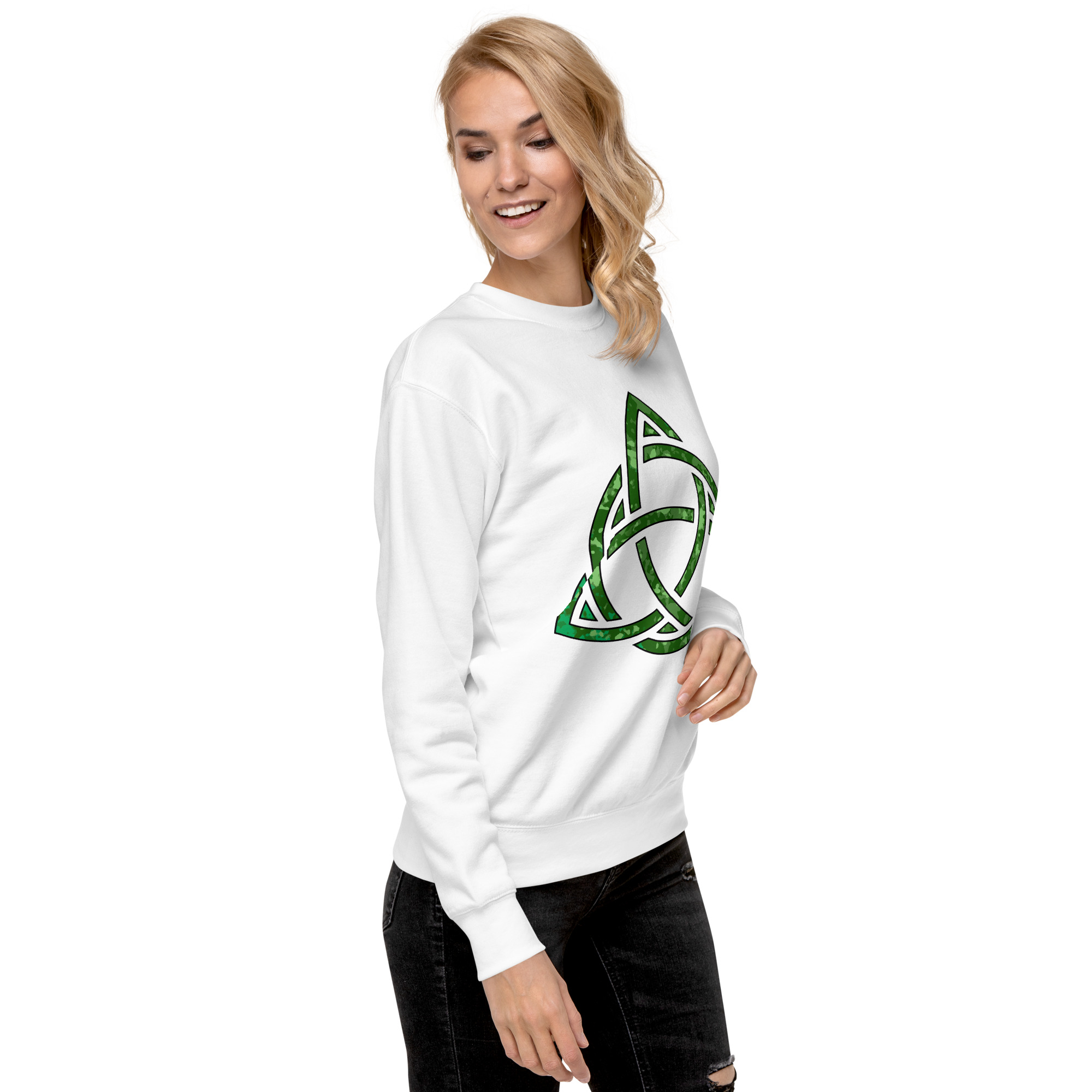 Celtic Knot Triquetra Unisex Premium Sweatshirt - Image 88