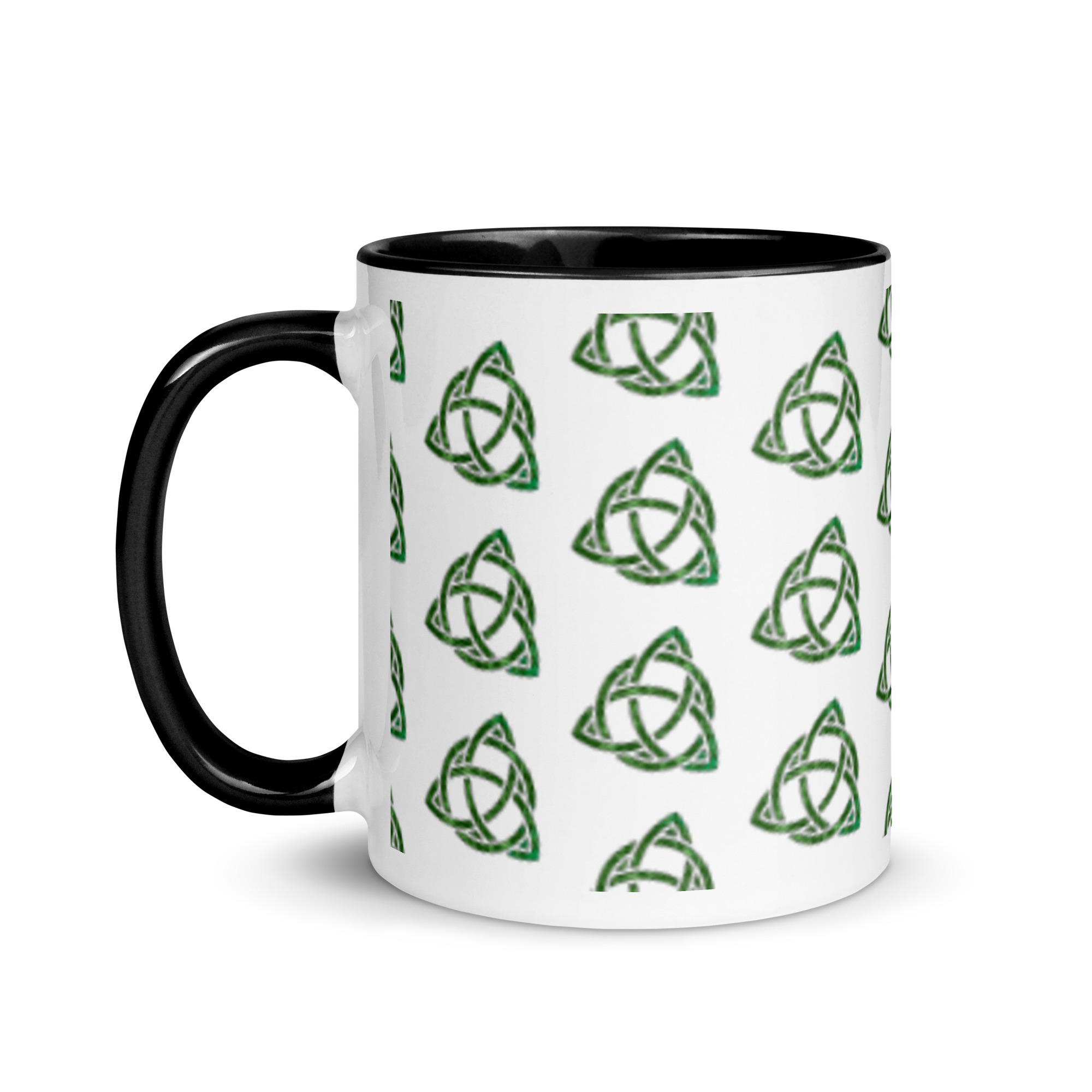 Celtic Trinity Small Knot Triquetra Mug with Color Inside - Image 5