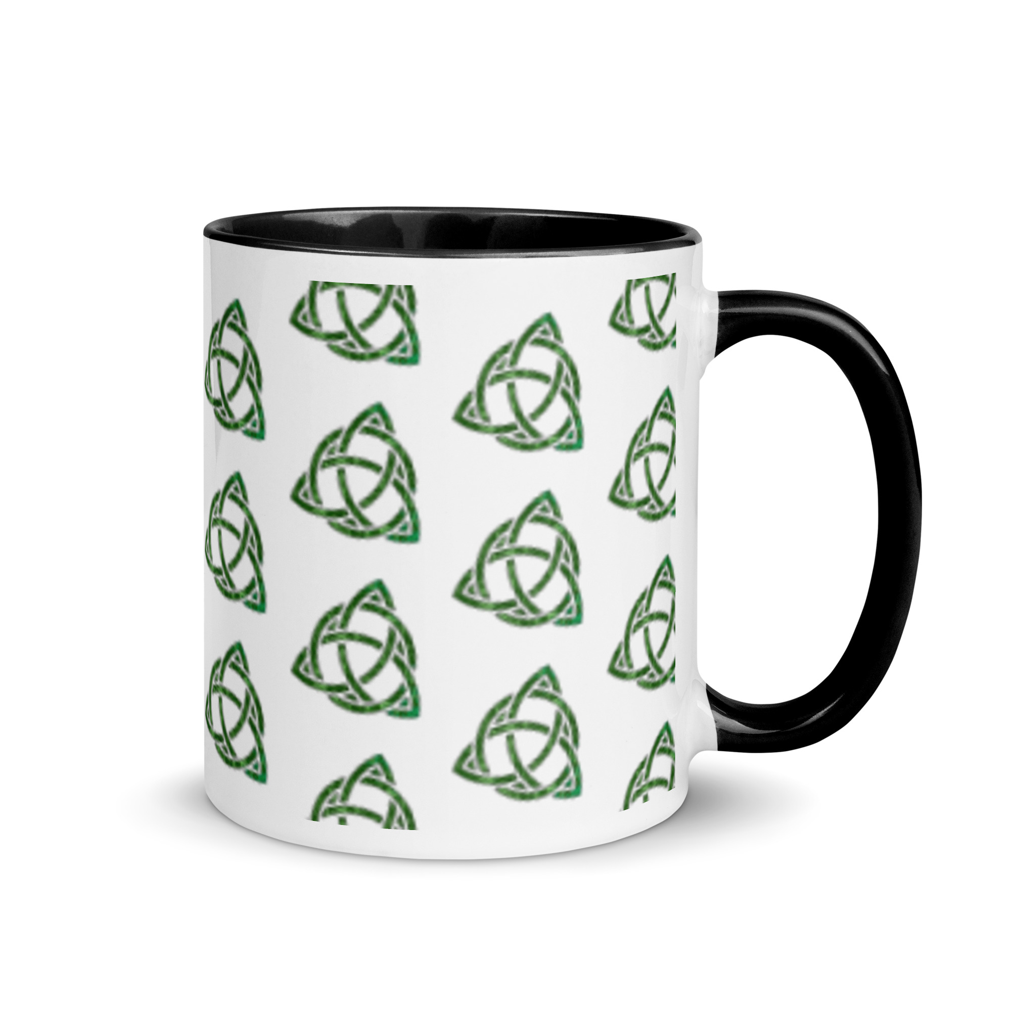 Celtic Trinity Small Knot Triquetra Mug with Color Inside - Image 7