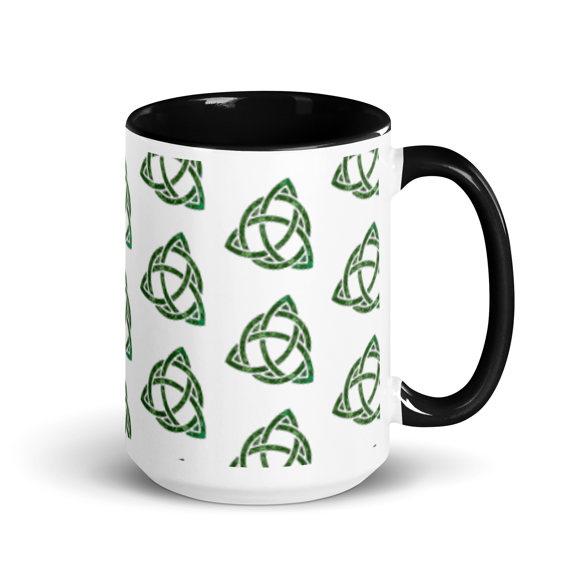 Celtic Trinity Small Knot Triquetra Mug with Color Inside - Image 16