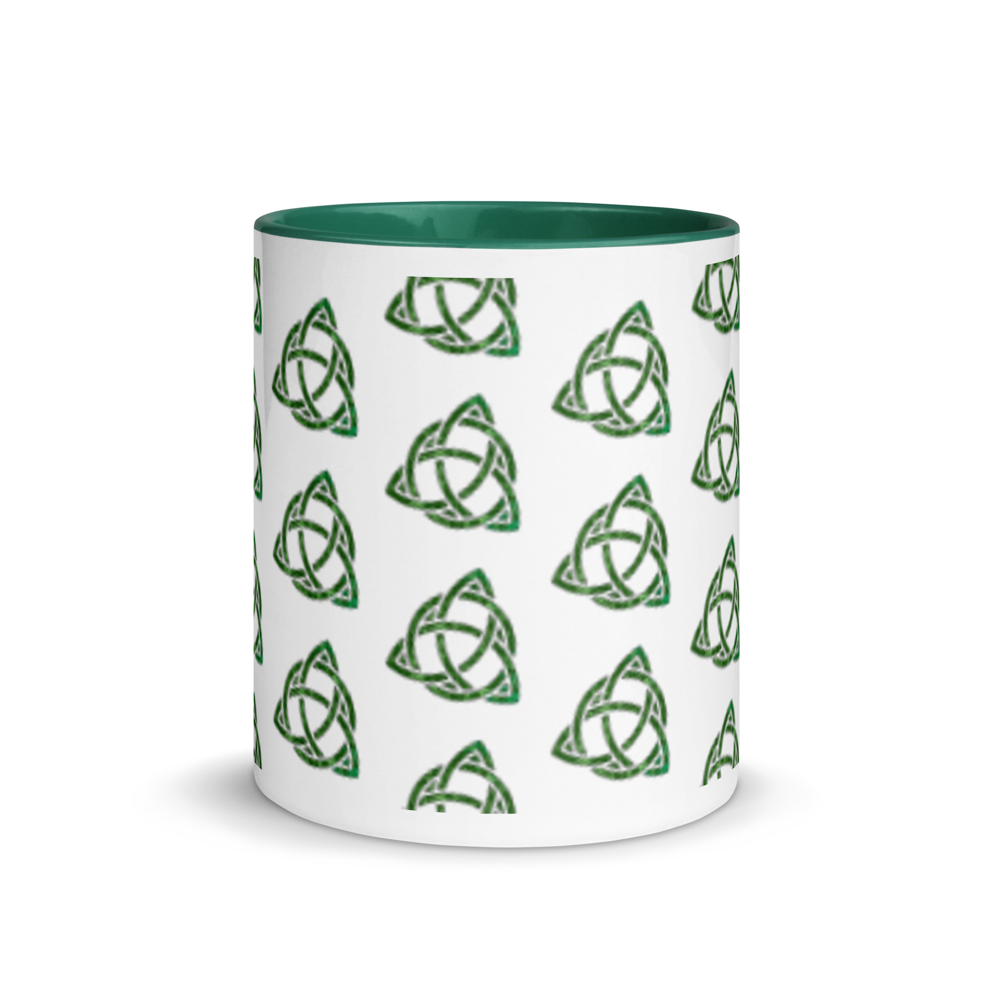 Celtic Trinity Small Knot Triquetra Mug with Color Inside - Image 3