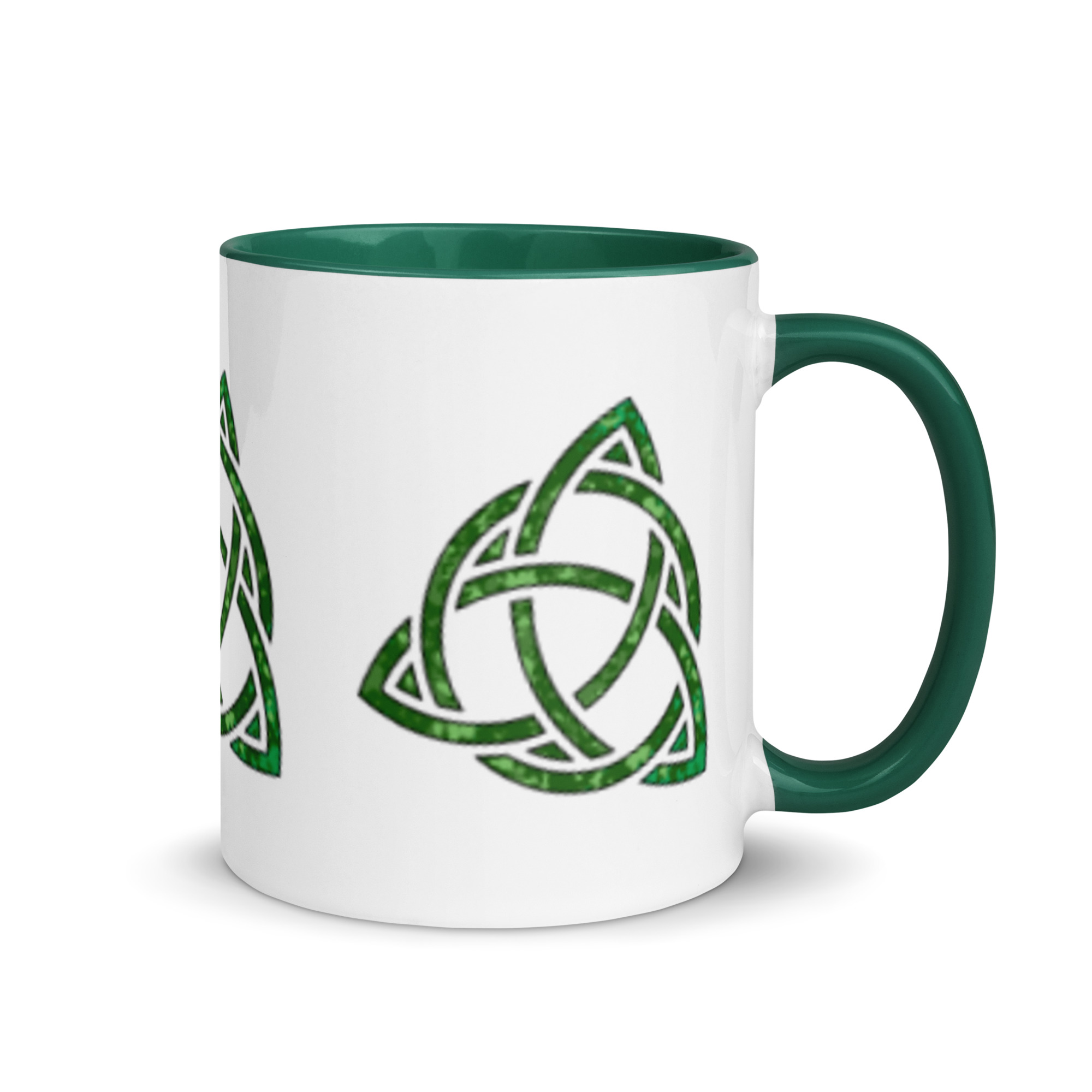 Celtic Trinity Large Knot Triquetra Mug with Color Inside - Image 5