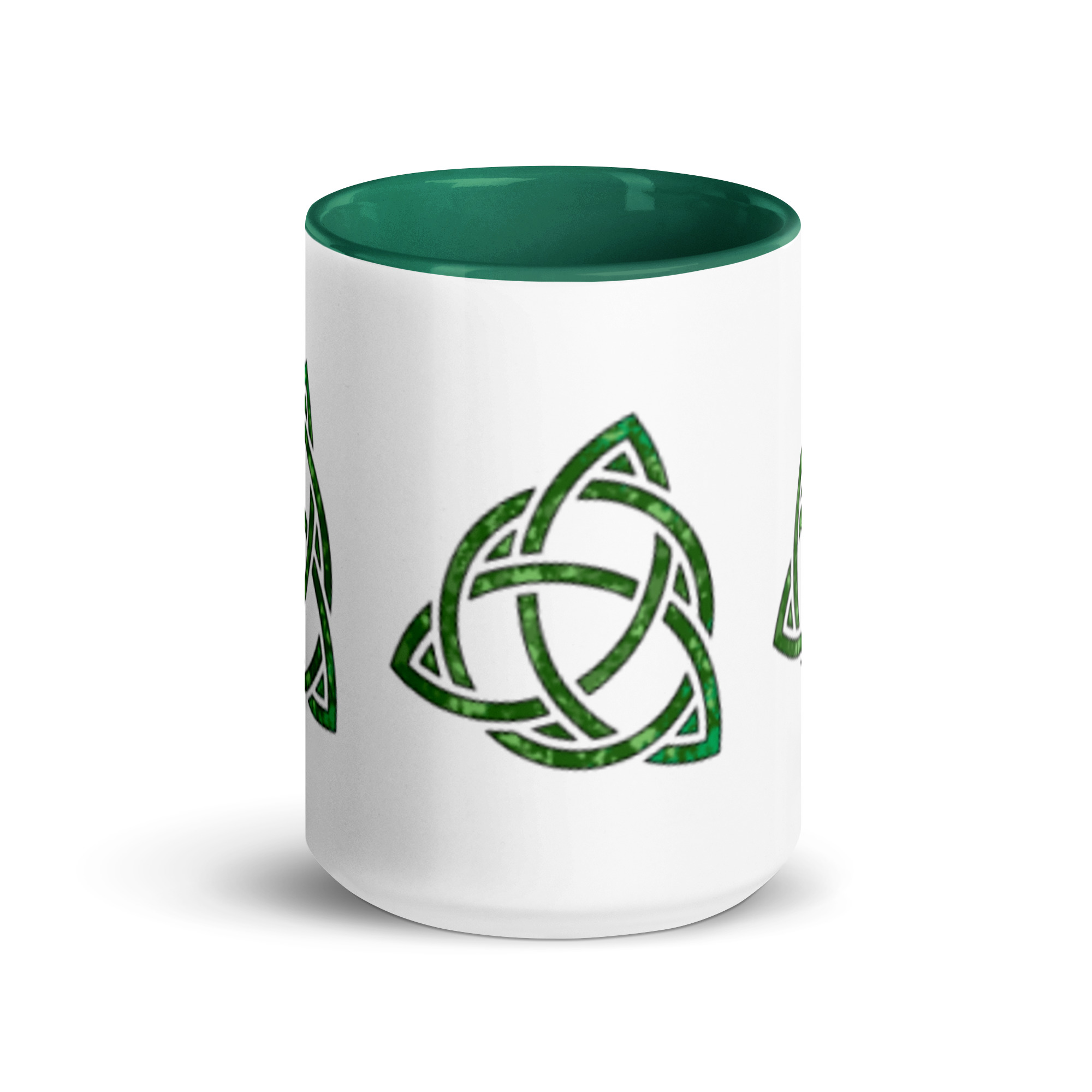 Celtic Trinity Large Knot Triquetra Mug with Color Inside - Image 7