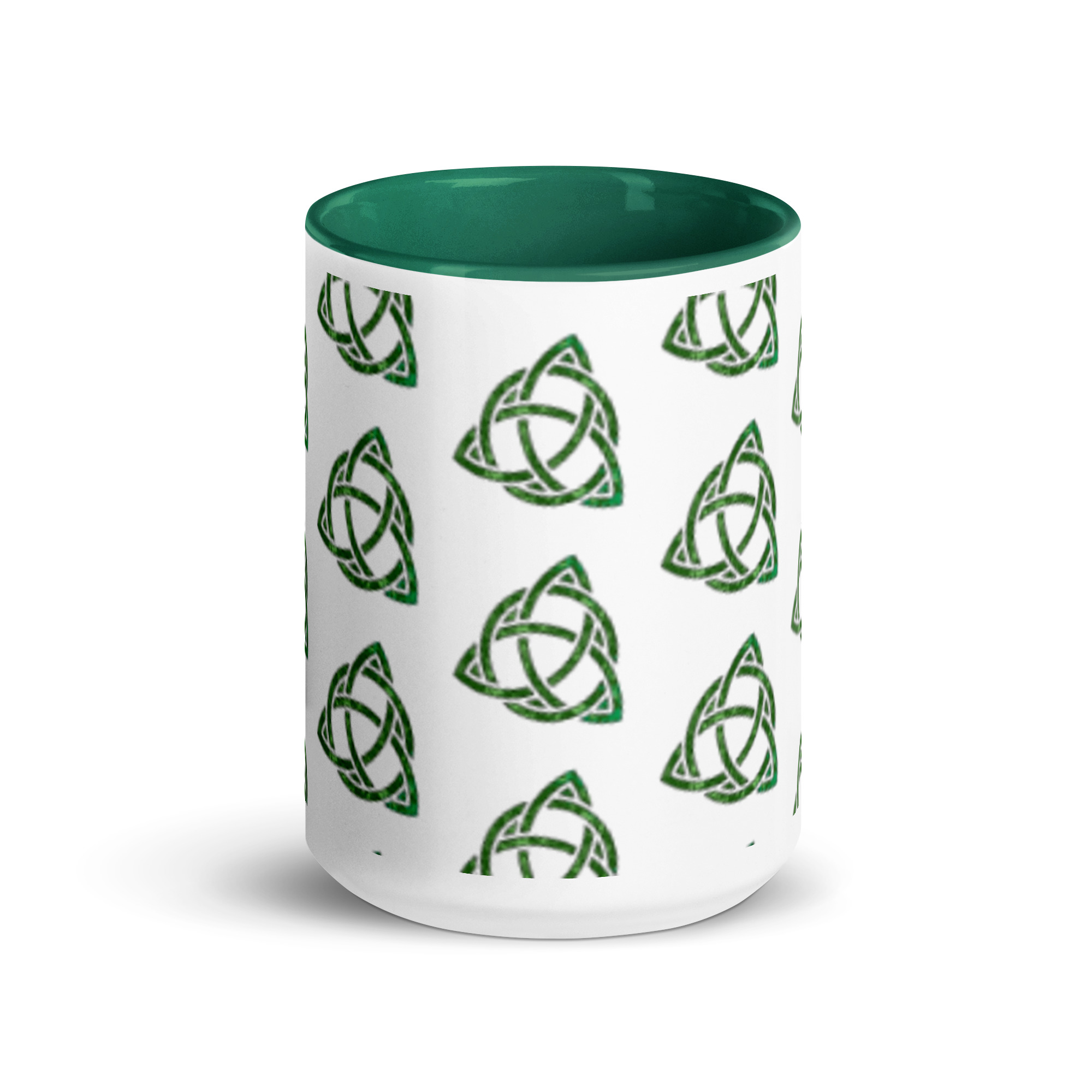 Celtic Trinity Small Knot Triquetra Mug with Color Inside - Image 11