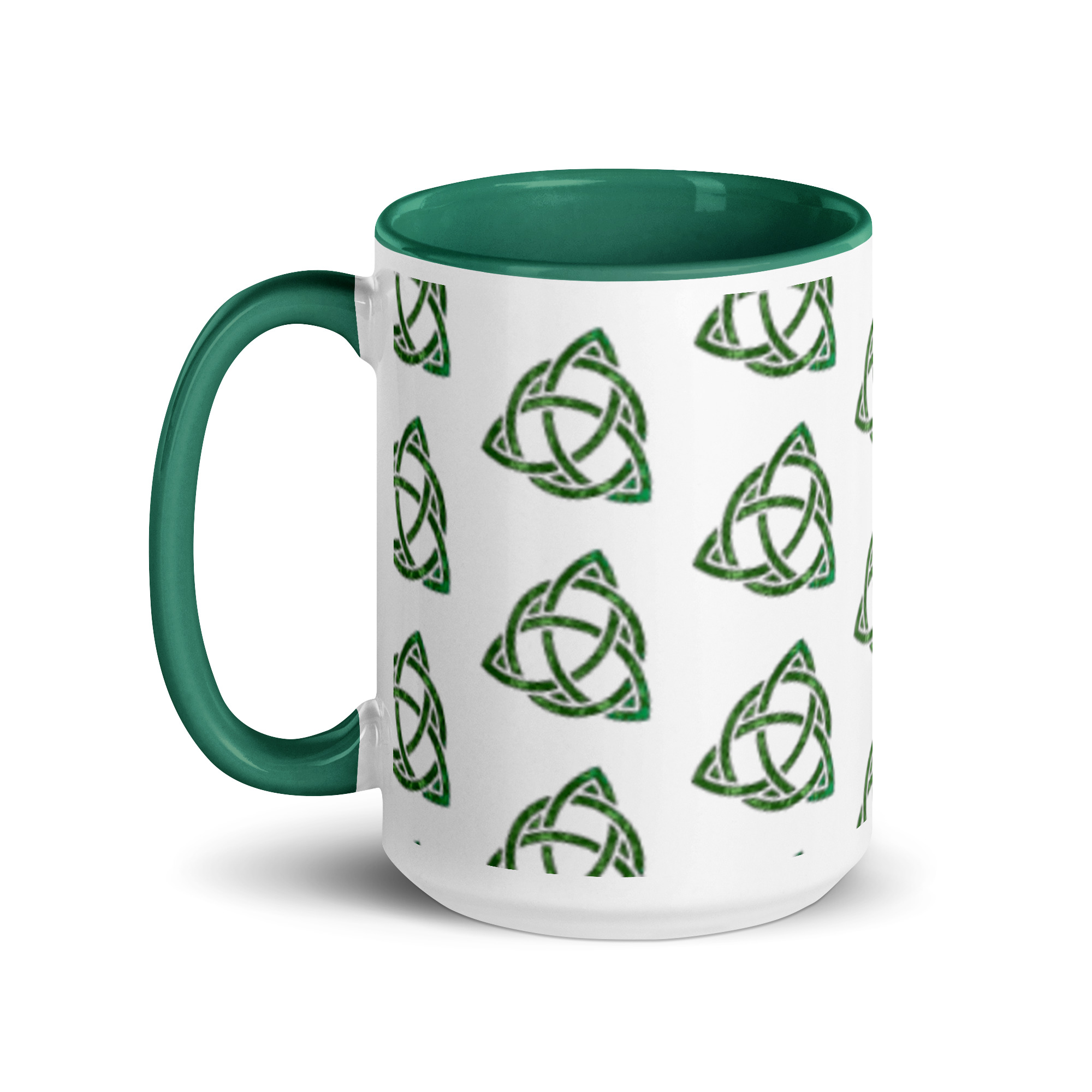 Celtic Trinity Small Knot Triquetra Mug with Color Inside - Image 14