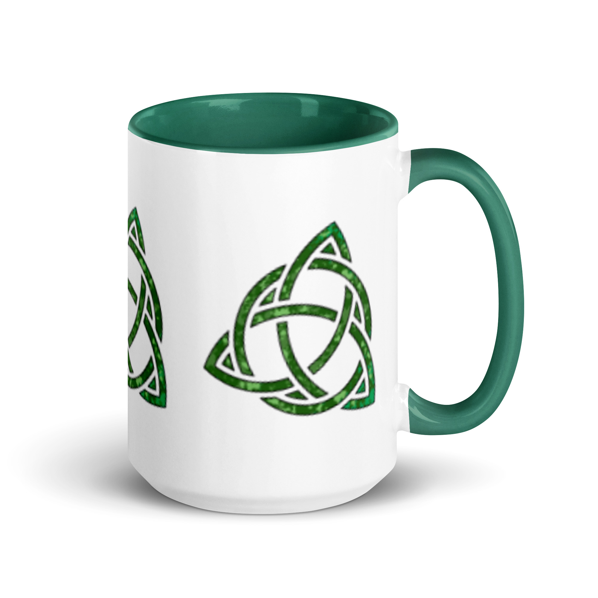 Celtic Trinity Large Knot Triquetra Mug with Color Inside - Image 11