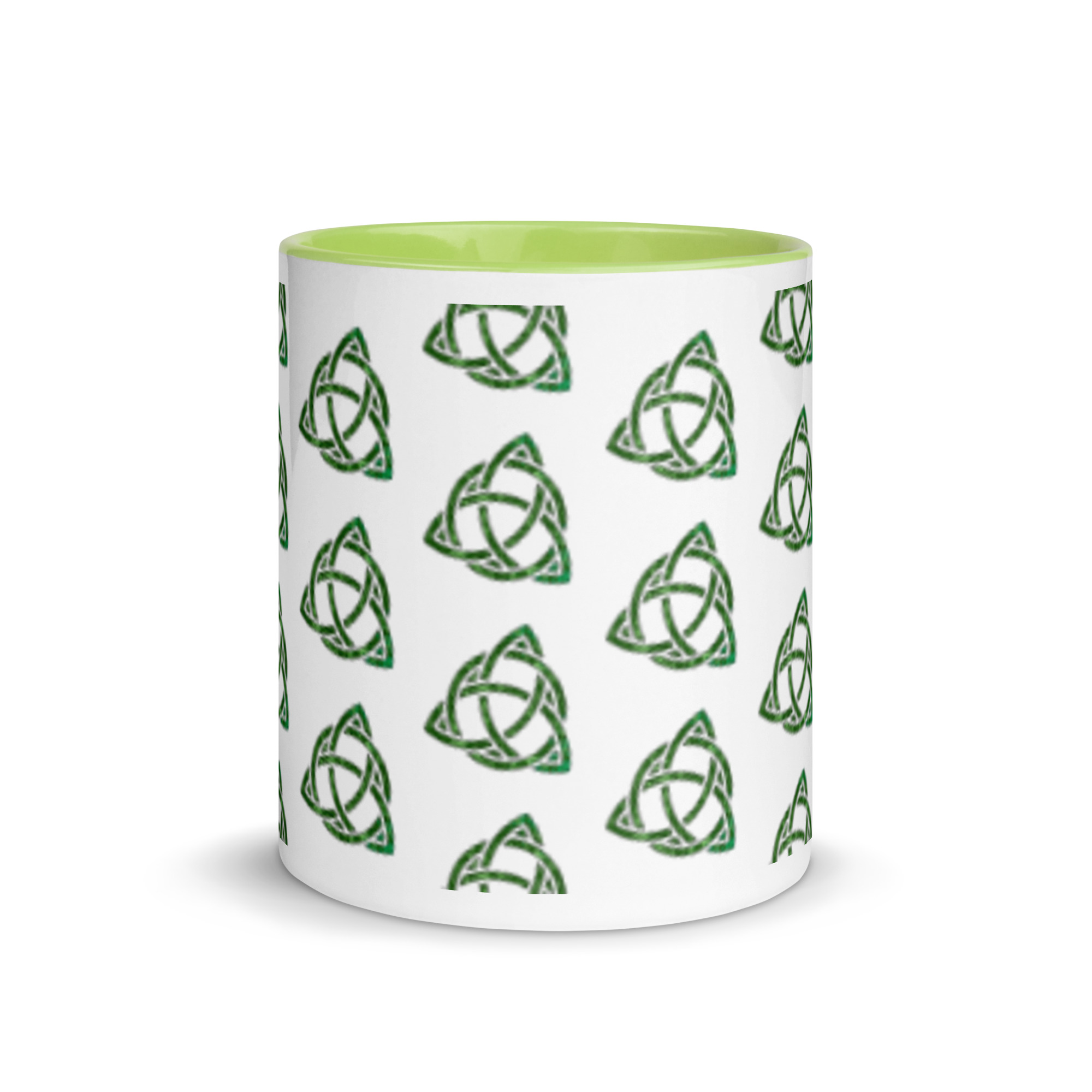 Celtic Trinity Small Knot Triquetra Mug with Color Inside - Image 4
