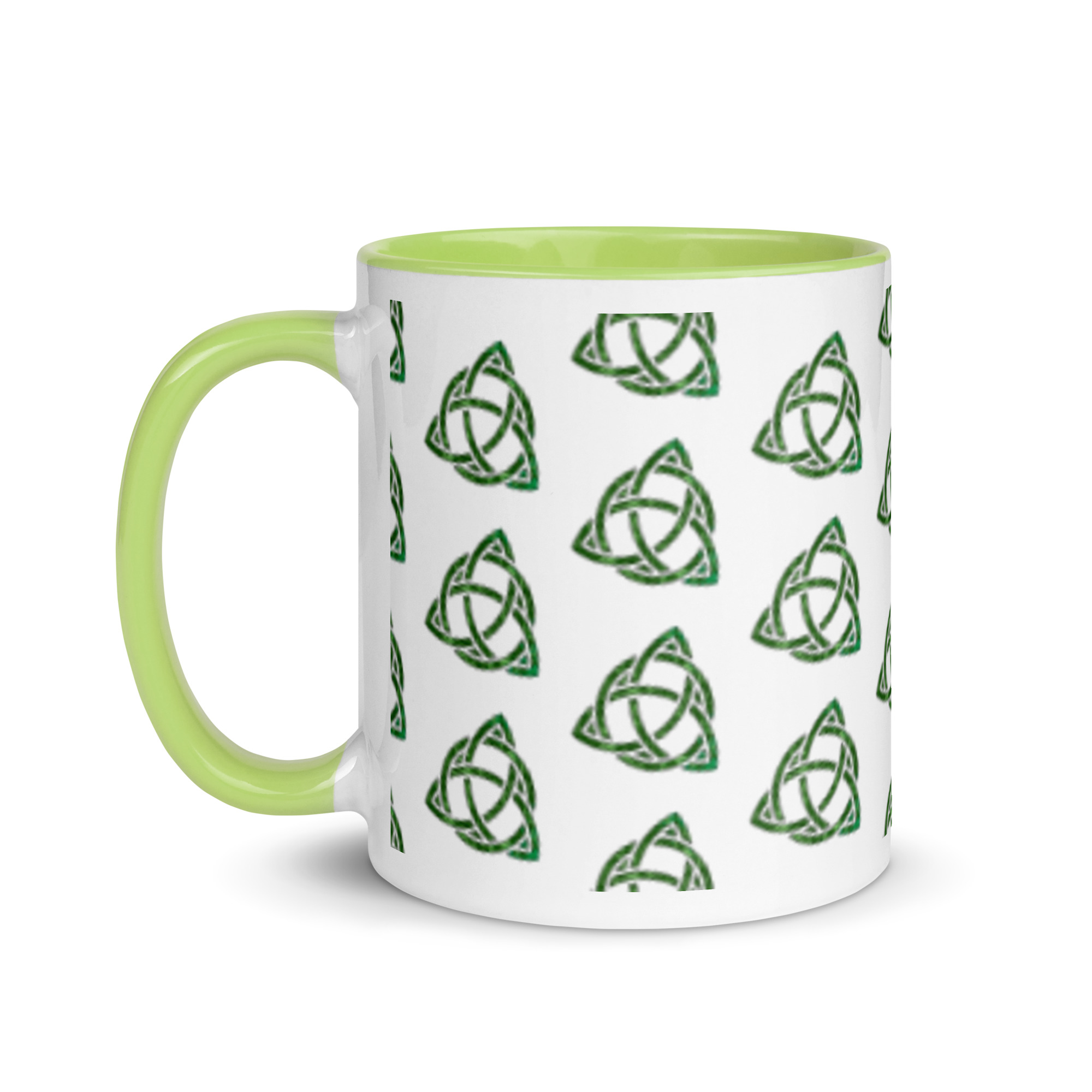 Celtic Trinity Small Knot Triquetra Mug with Color Inside - Image 6