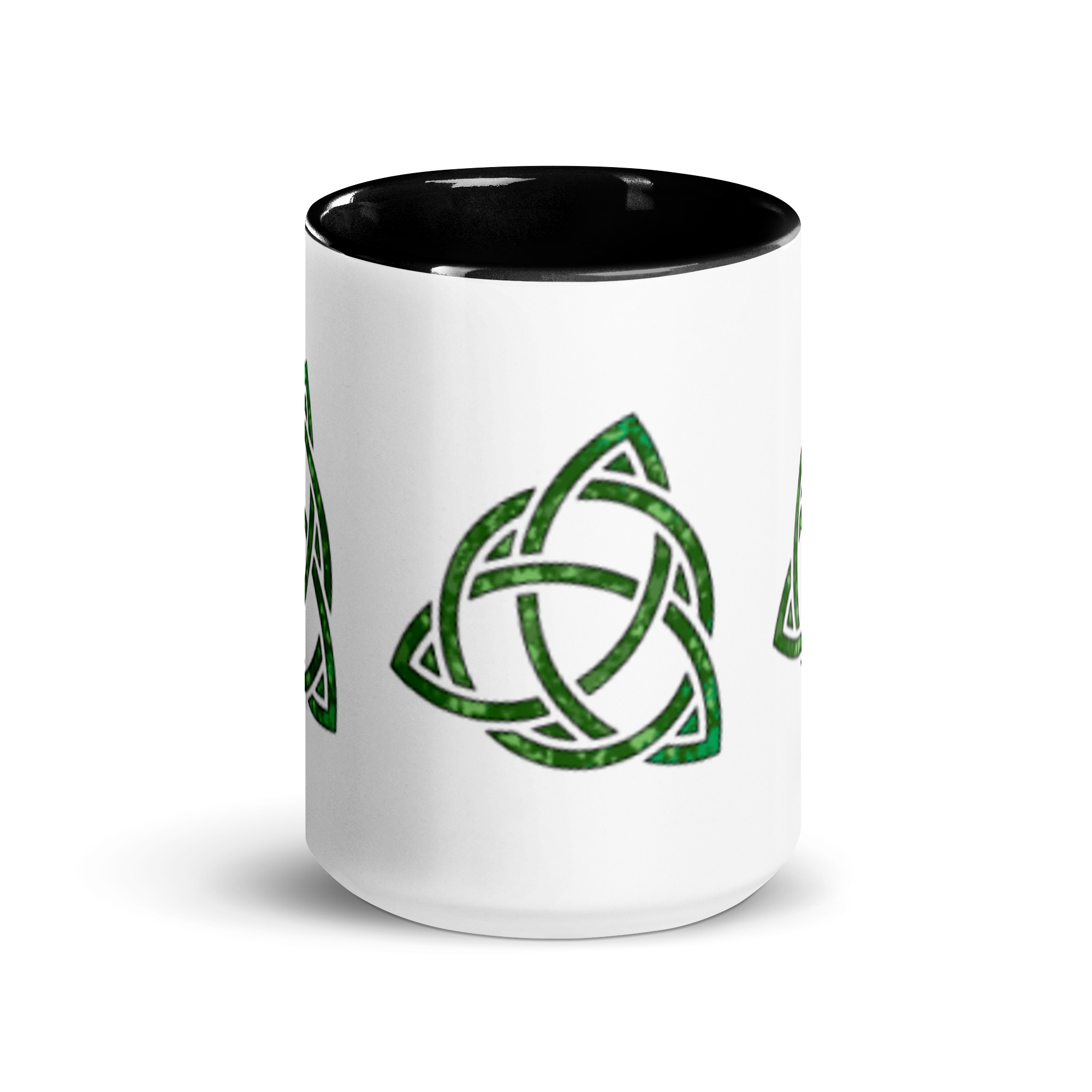 Celtic Trinity Large Knot Triquetra Mug with Color Inside - Image 8