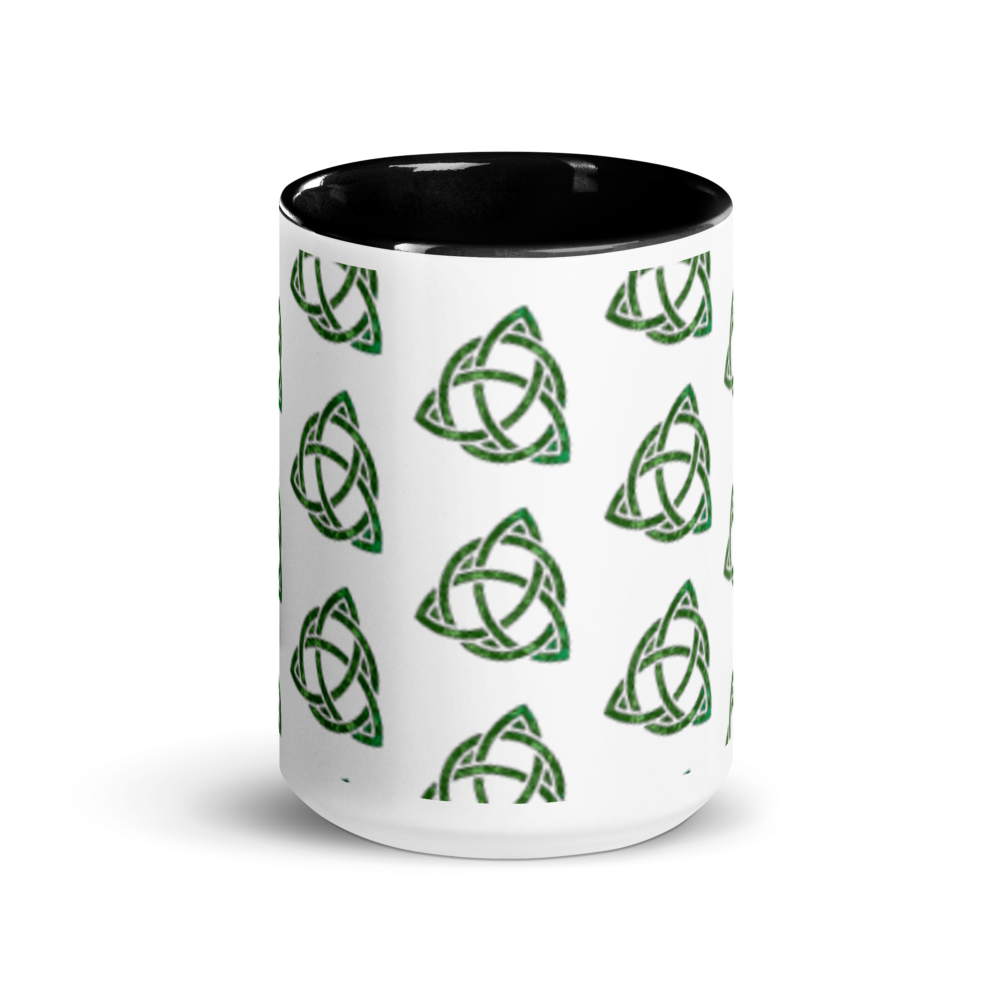 Celtic Trinity Small Knot Triquetra Mug with Color Inside - Image 12