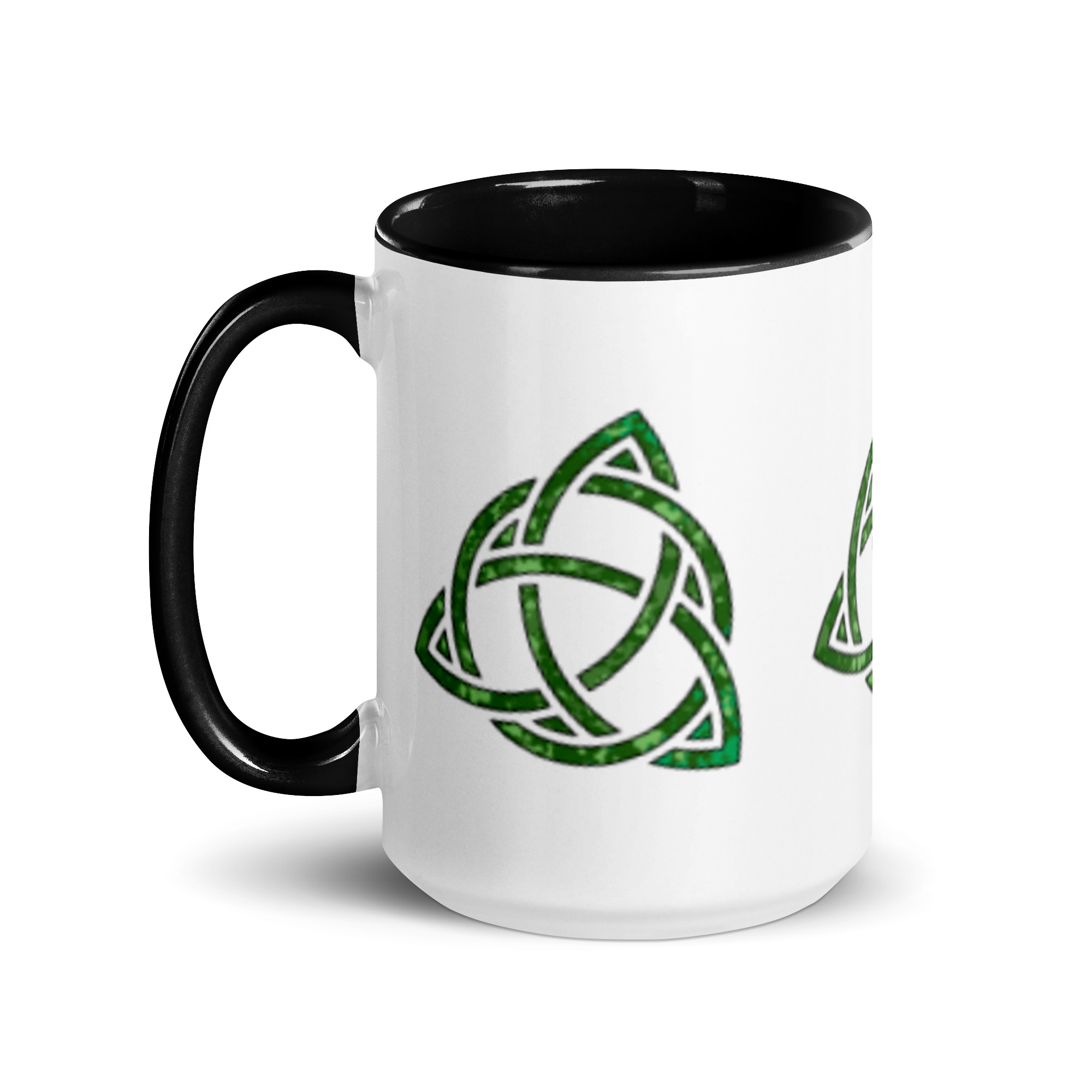Celtic Trinity Large Knot Triquetra Mug with Color Inside - Image 10