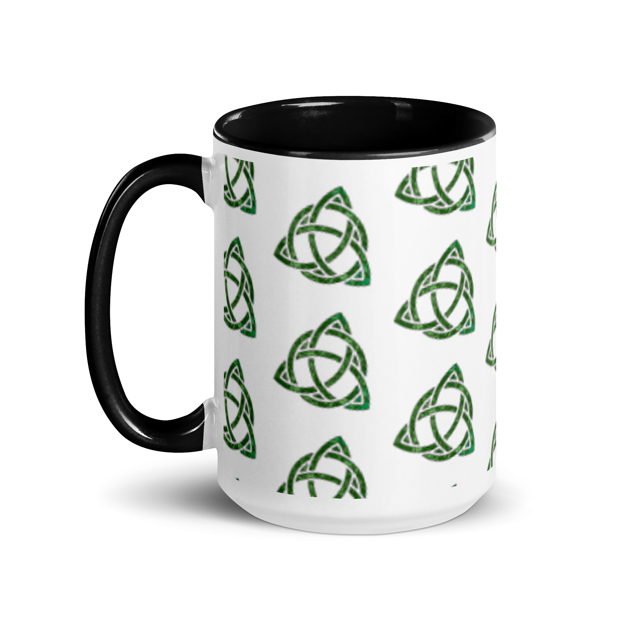 Celtic Trinity Small Knot Triquetra Mug with Color Inside - Image 15