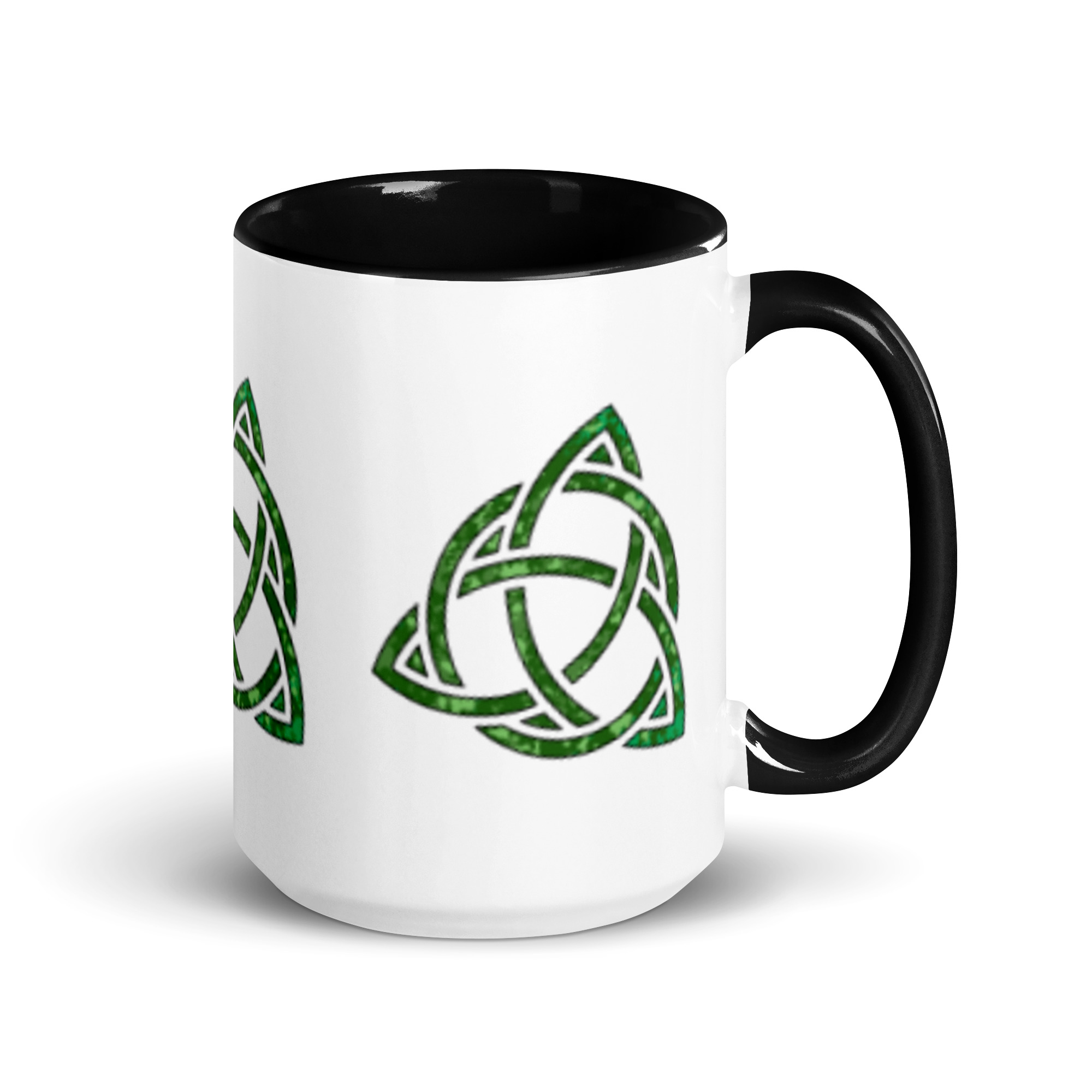 Celtic Trinity Large Knot Triquetra Mug with Color Inside - Image 12