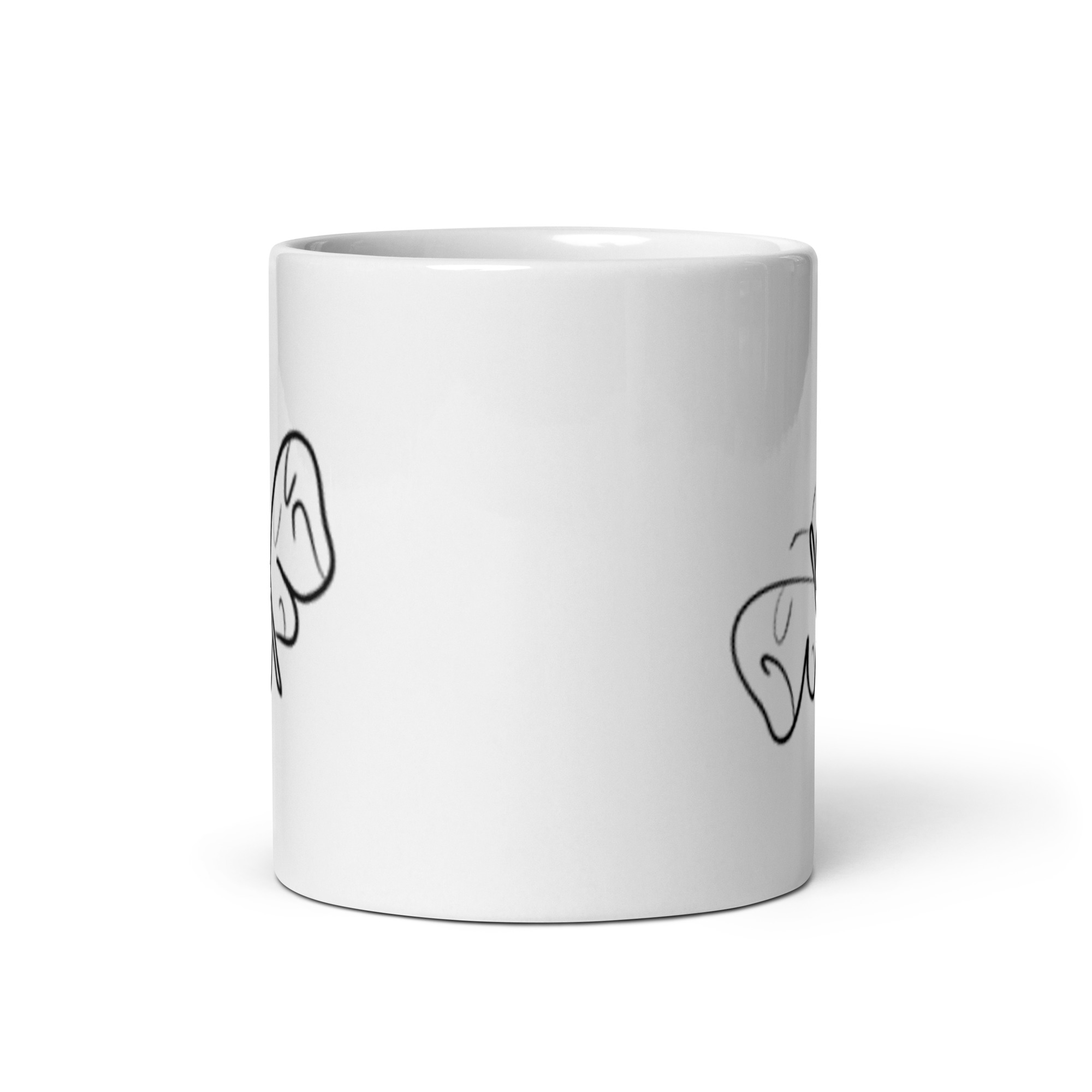 Black and White Butterfly glossy mug - Image 6