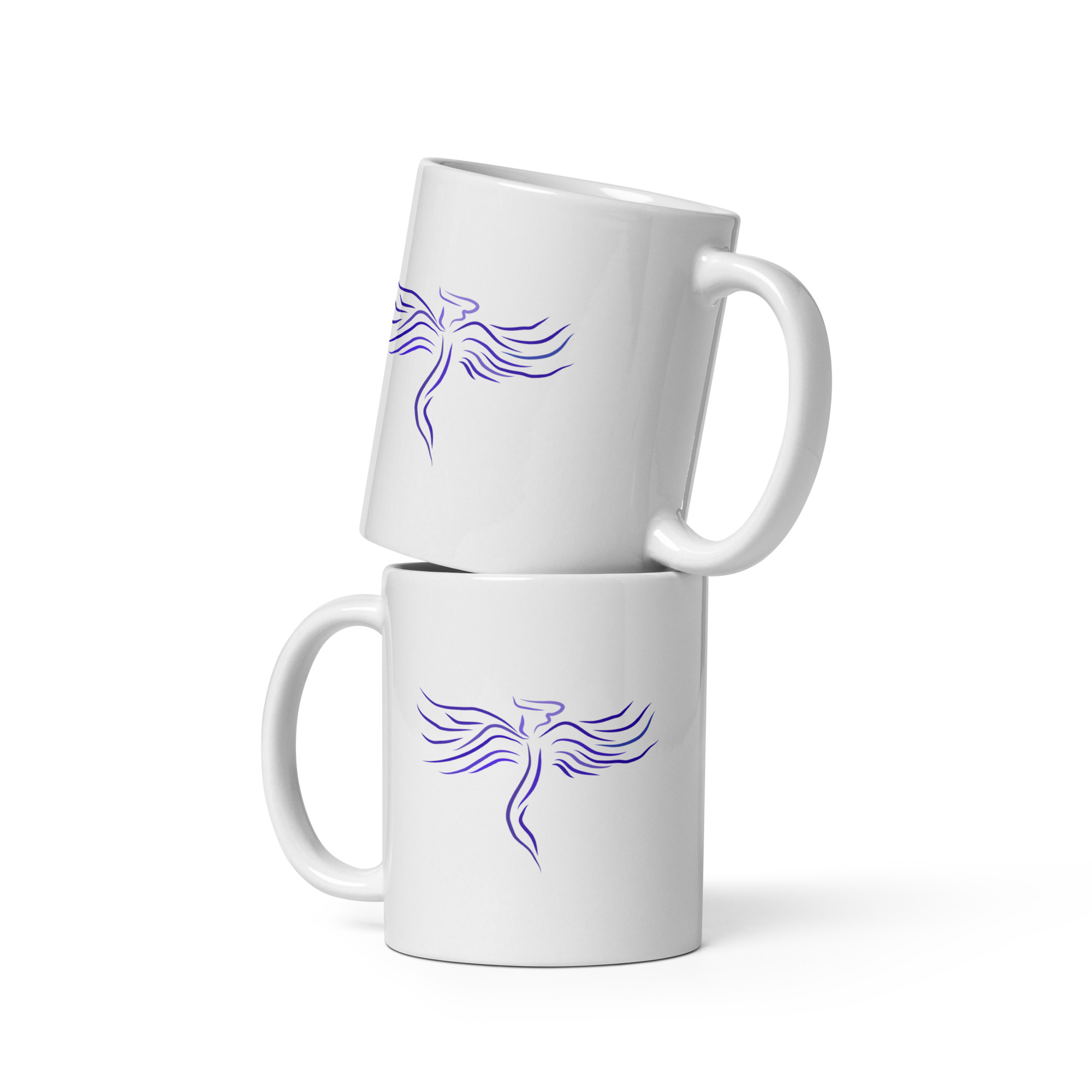 Guardian Angel White glossy mug - Image 2