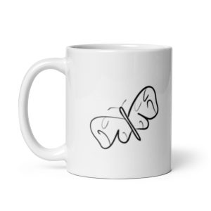 Black and White Butterfly glossy mug