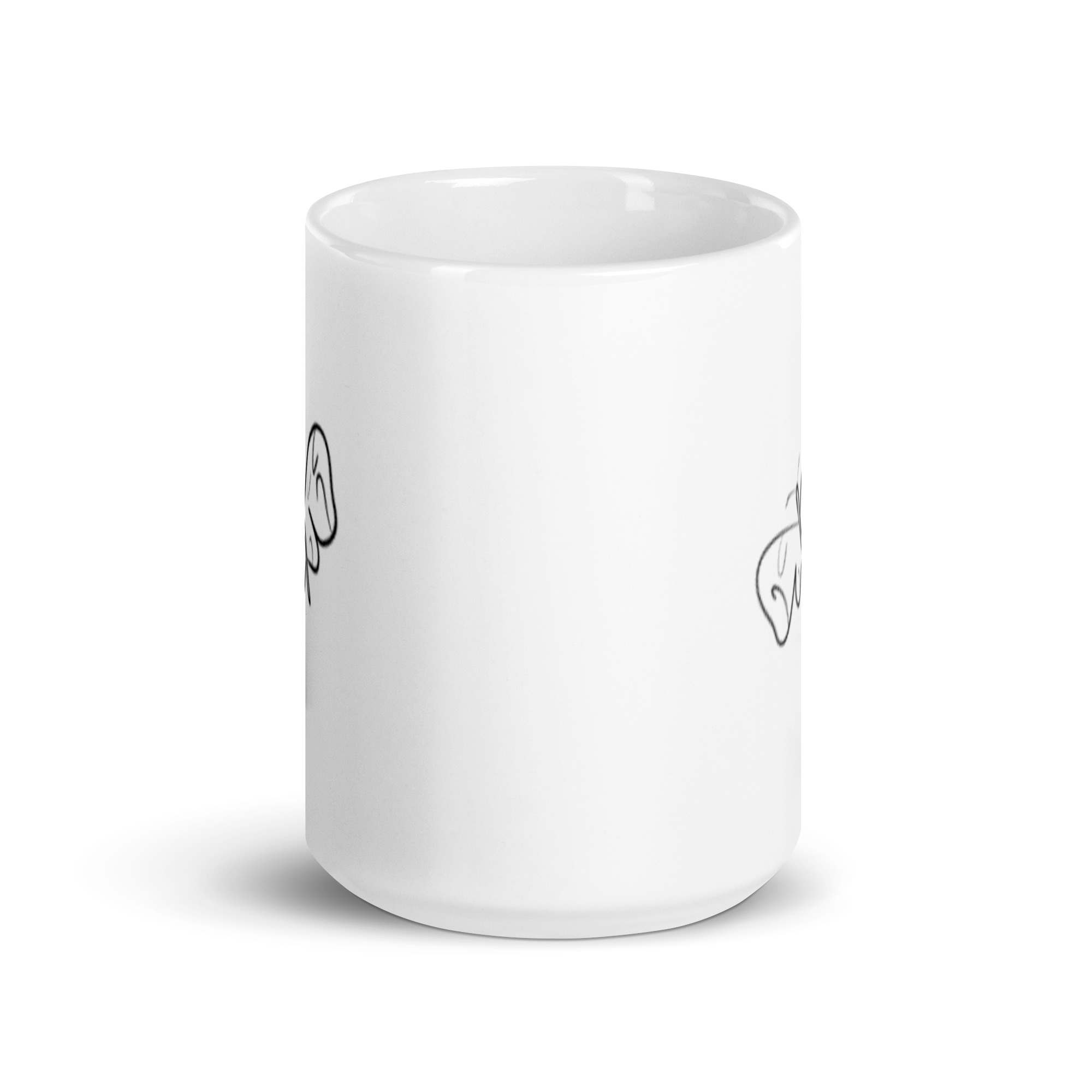Black and White Butterfly glossy mug - Image 9