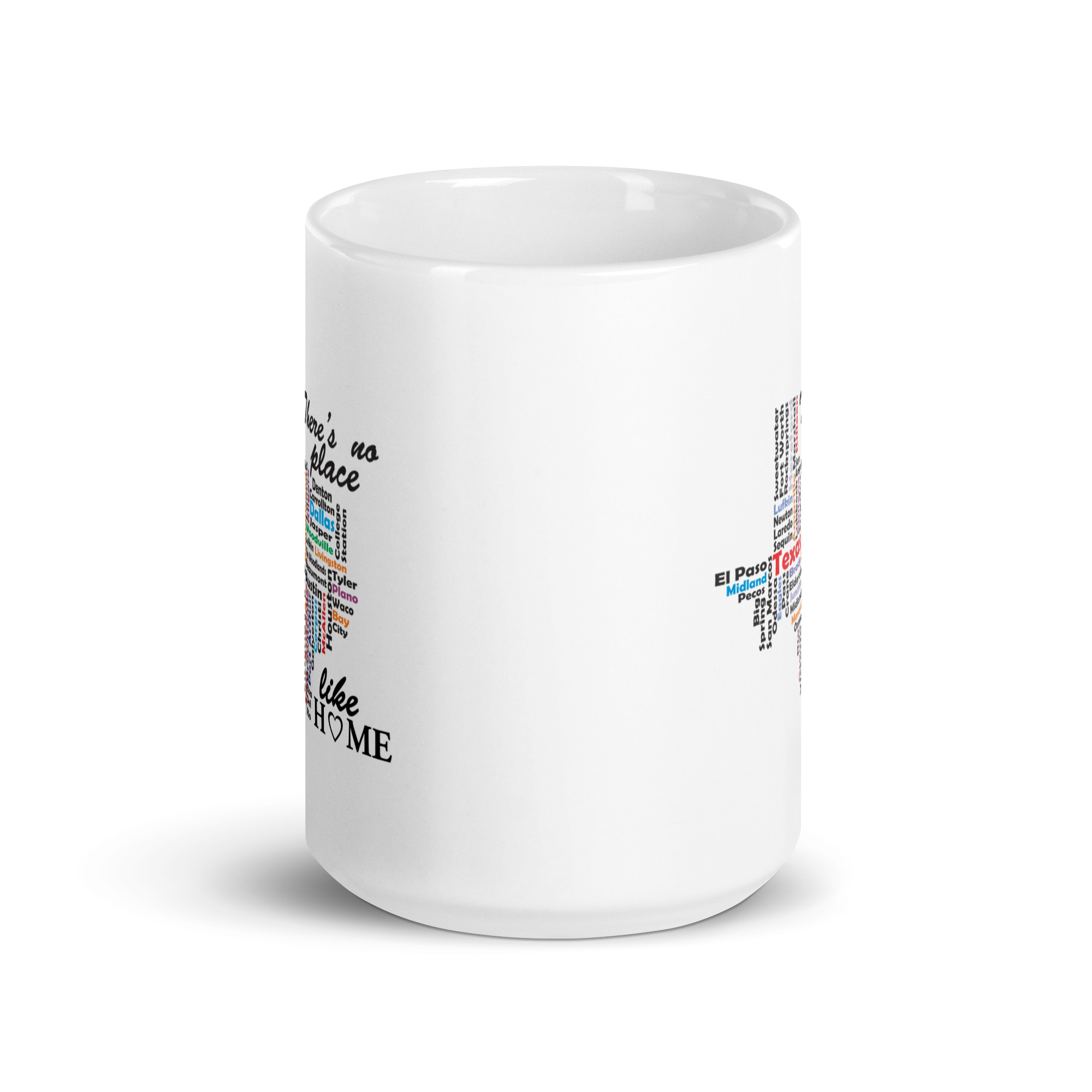 No Place Like Texas White Glossy Mug - Image 9
