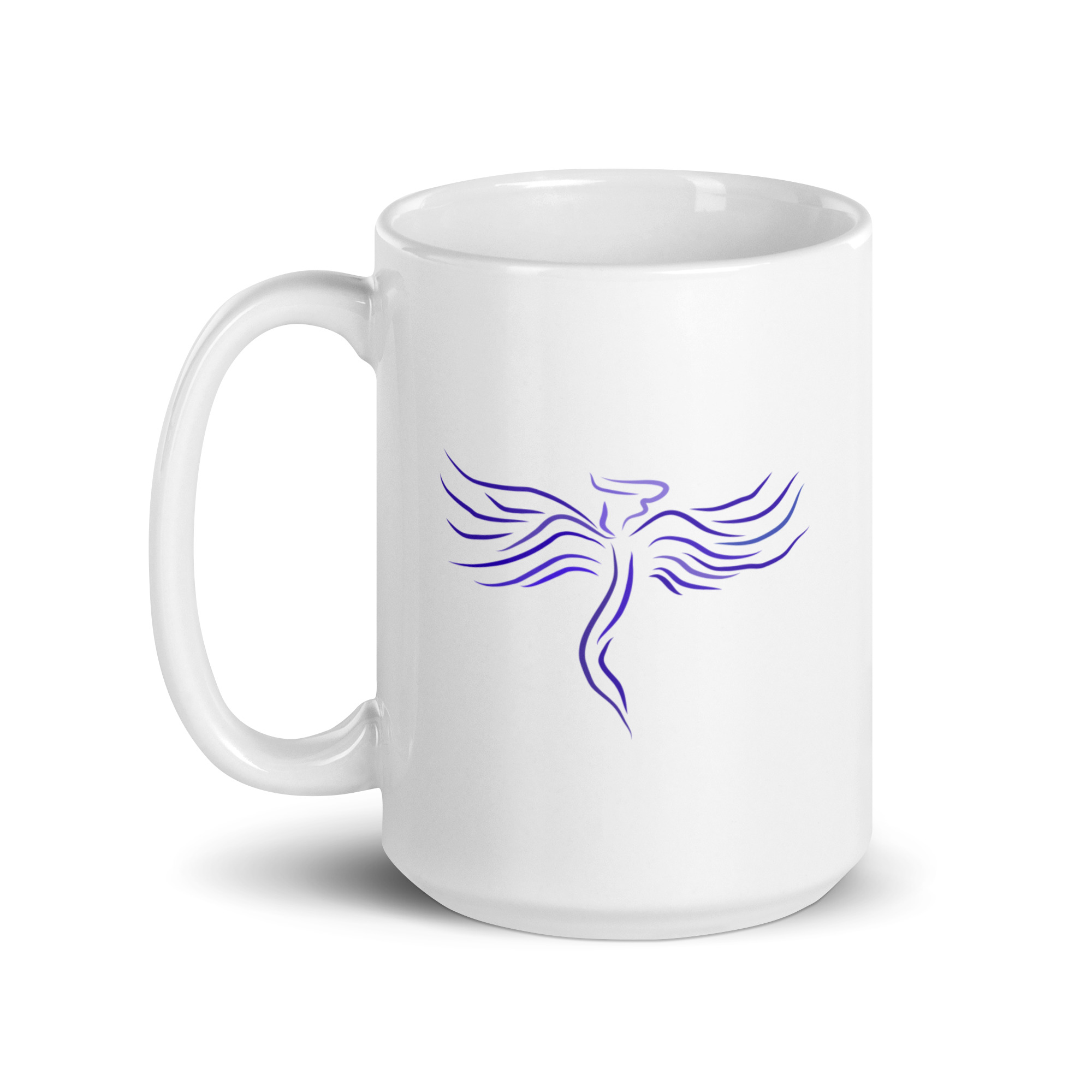 Guardian Angel White glossy mug - Image 8