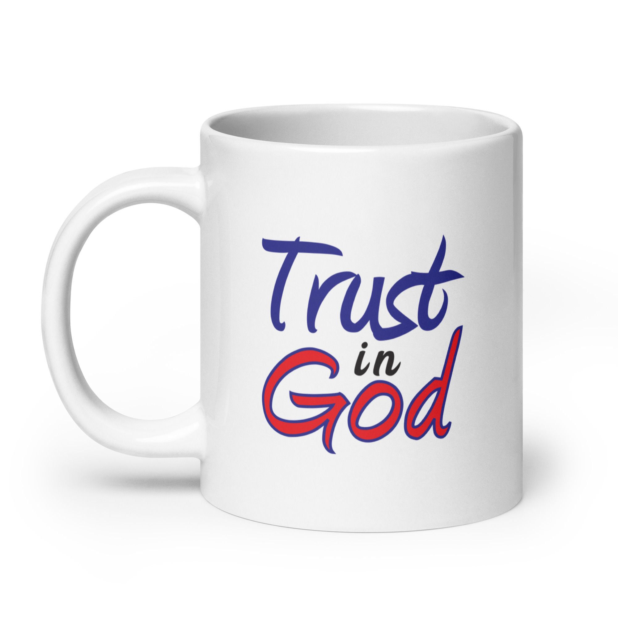 Trust in God White Glossy Mug - Image 11