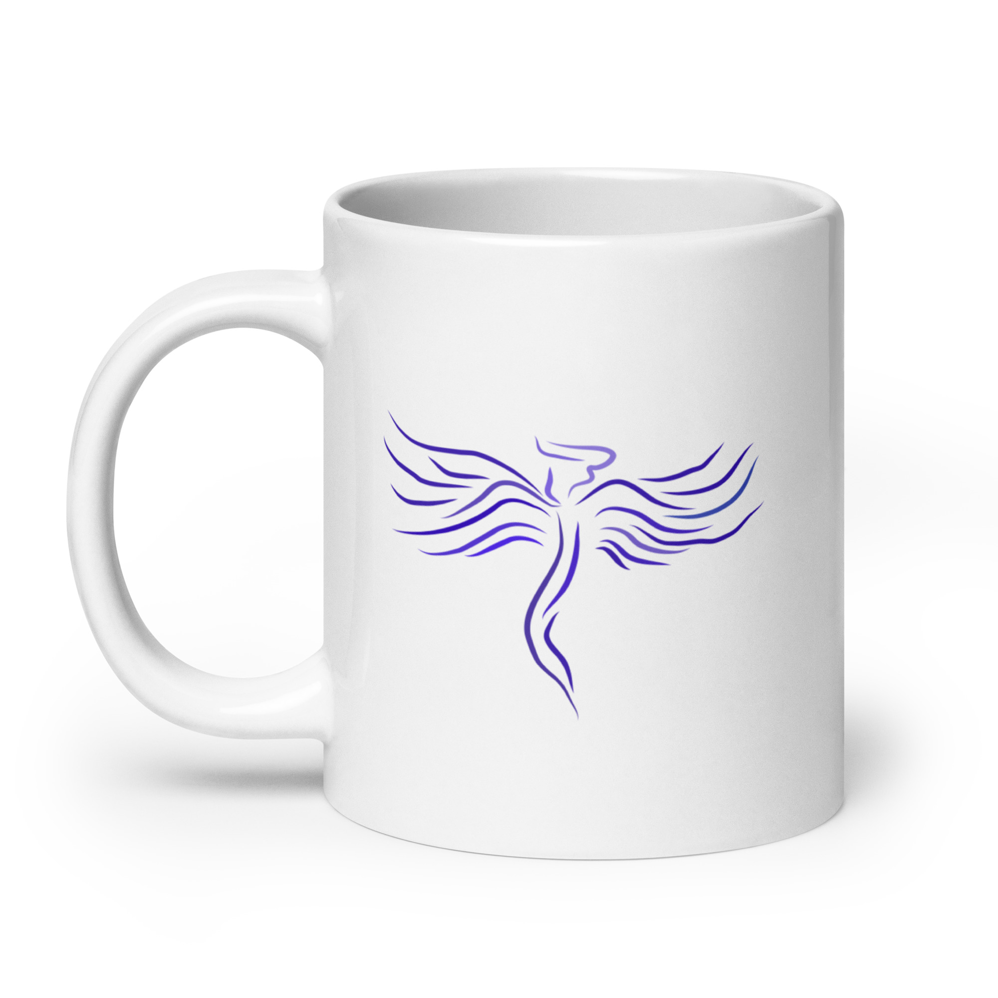 Guardian Angel White glossy mug - Image 11