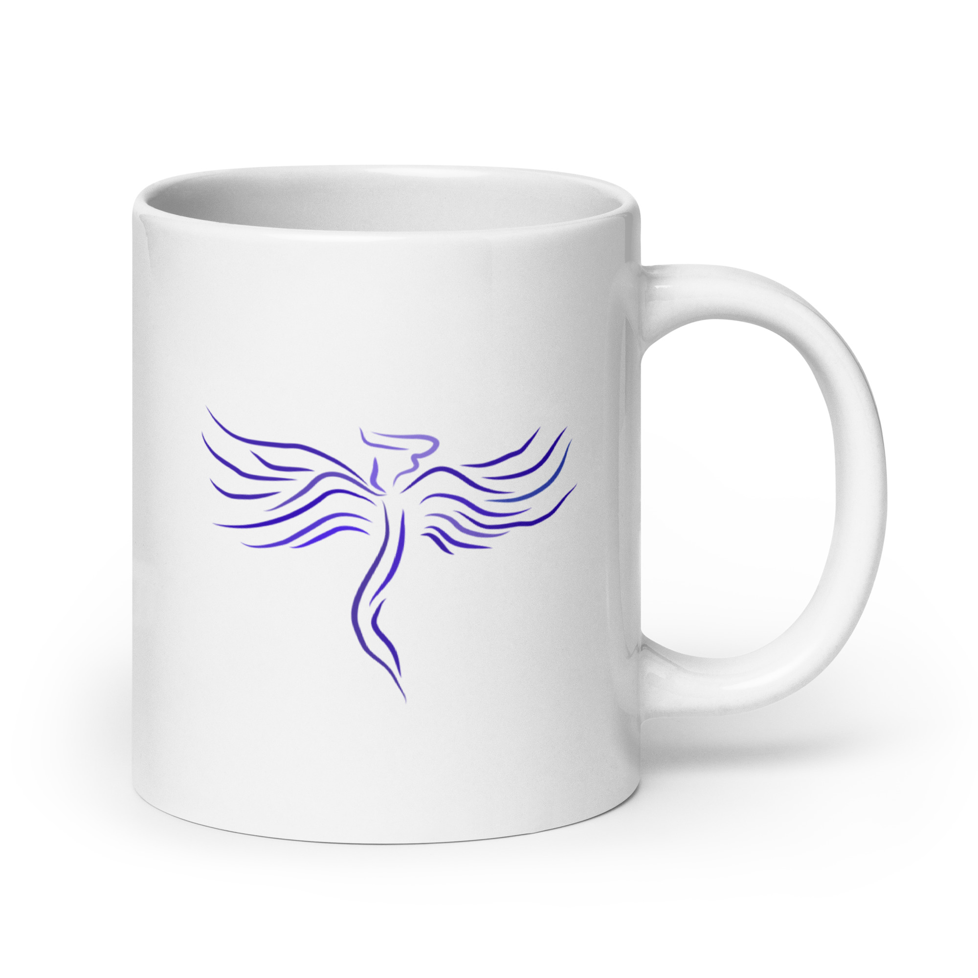 Guardian Angel White glossy mug - Image 10