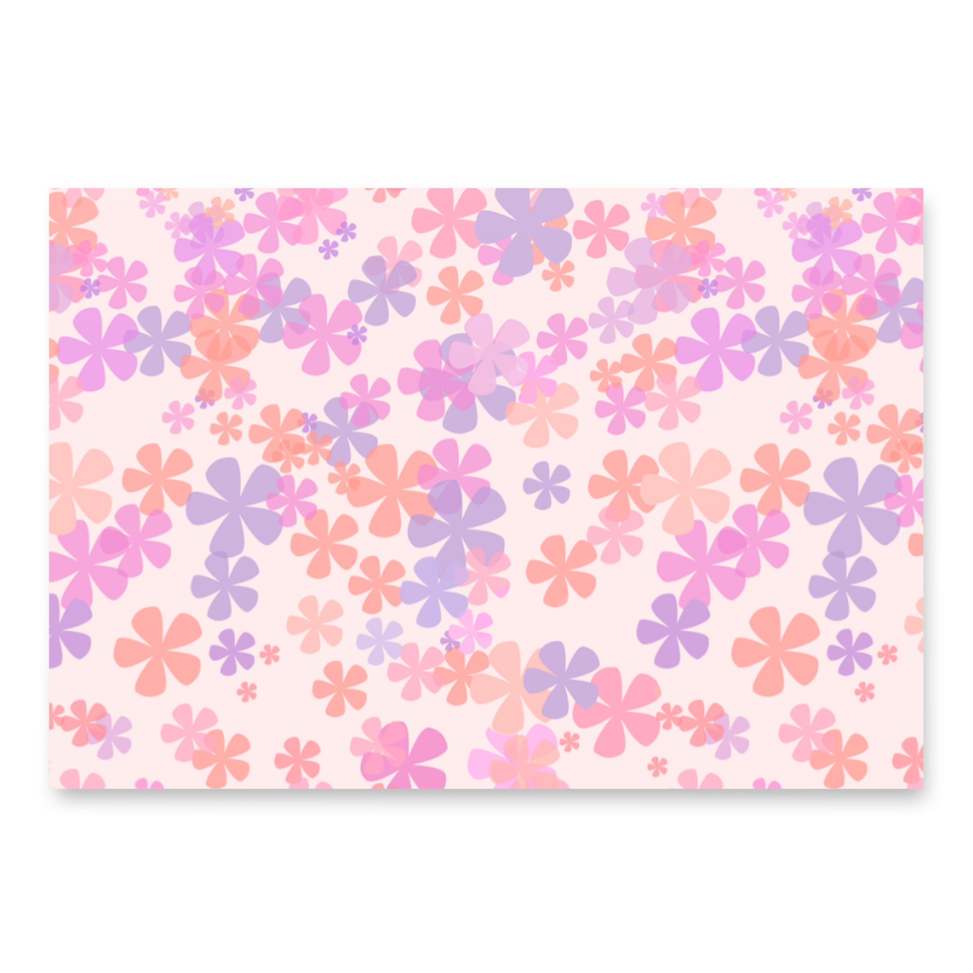 Pink Flowers Wrapping Paper Sheets - Image 3