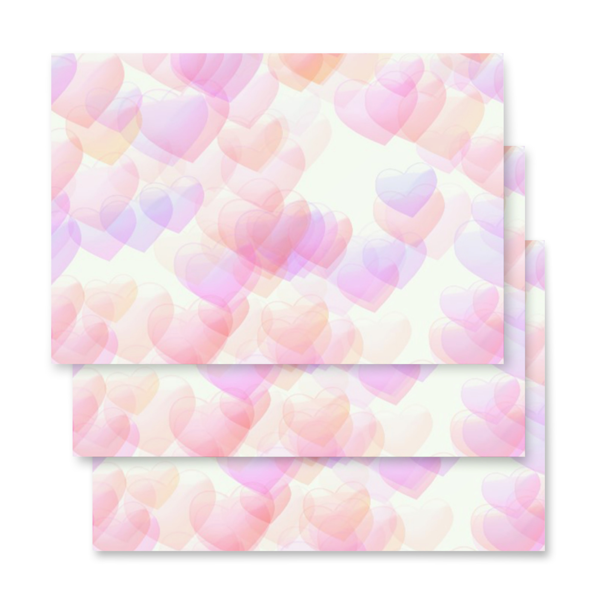 Little Pink Hearts Wrapping Paper Sheets - Image 5