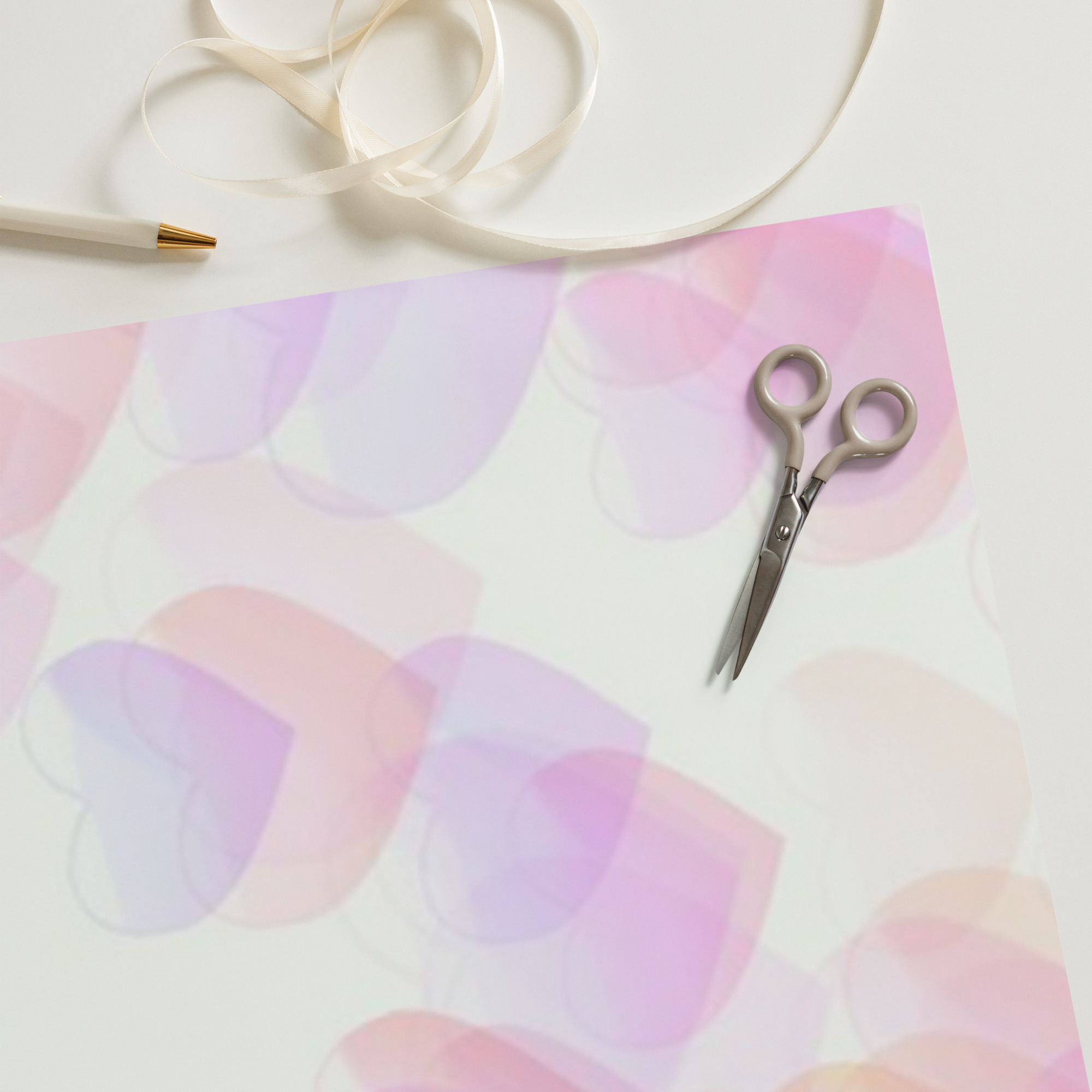 Little Pink Hearts Wrapping Paper Sheets - Image 11