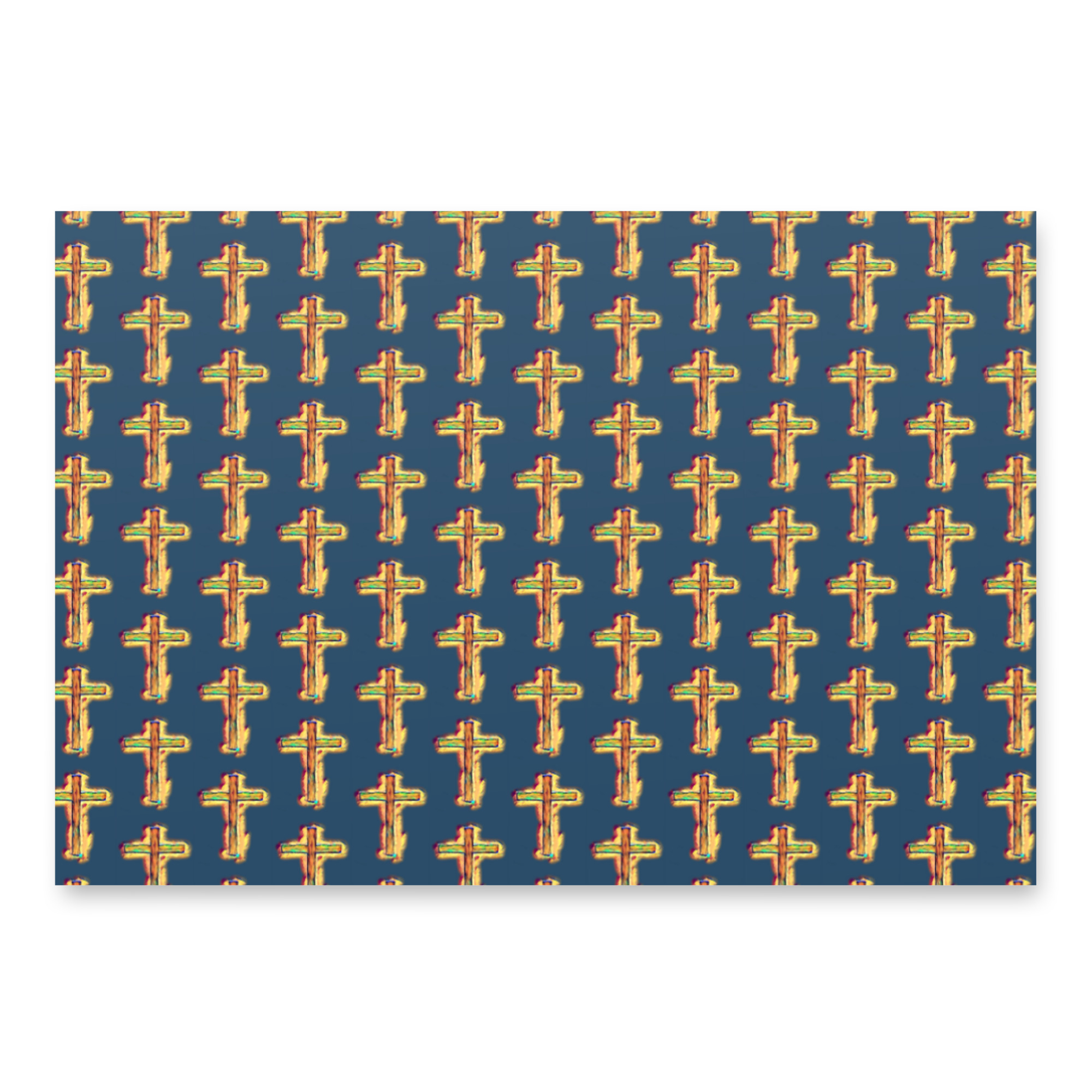 Bright Cross Wrapping Paper Sheets - Image 3